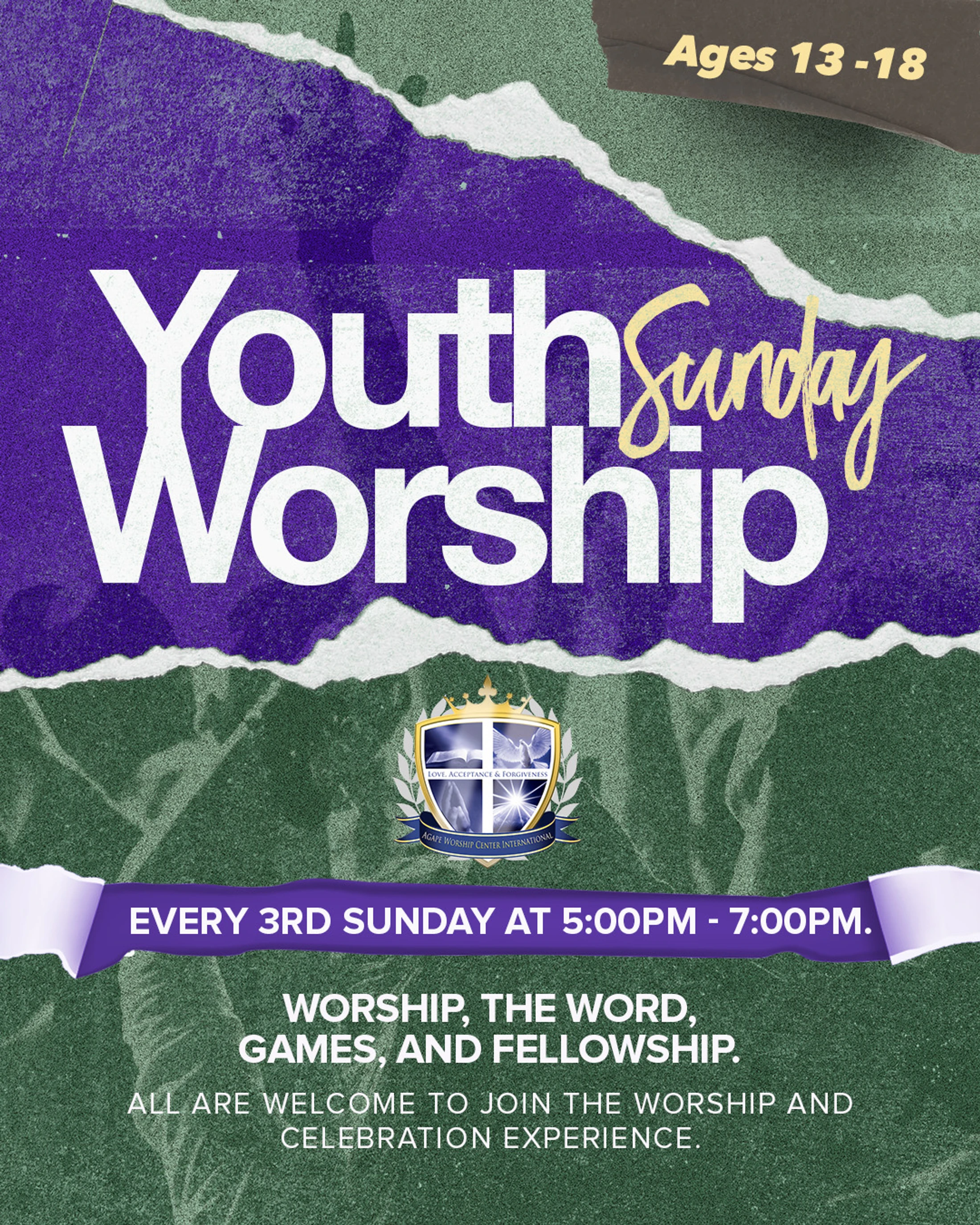 Agape Youth: Sunday Night Service