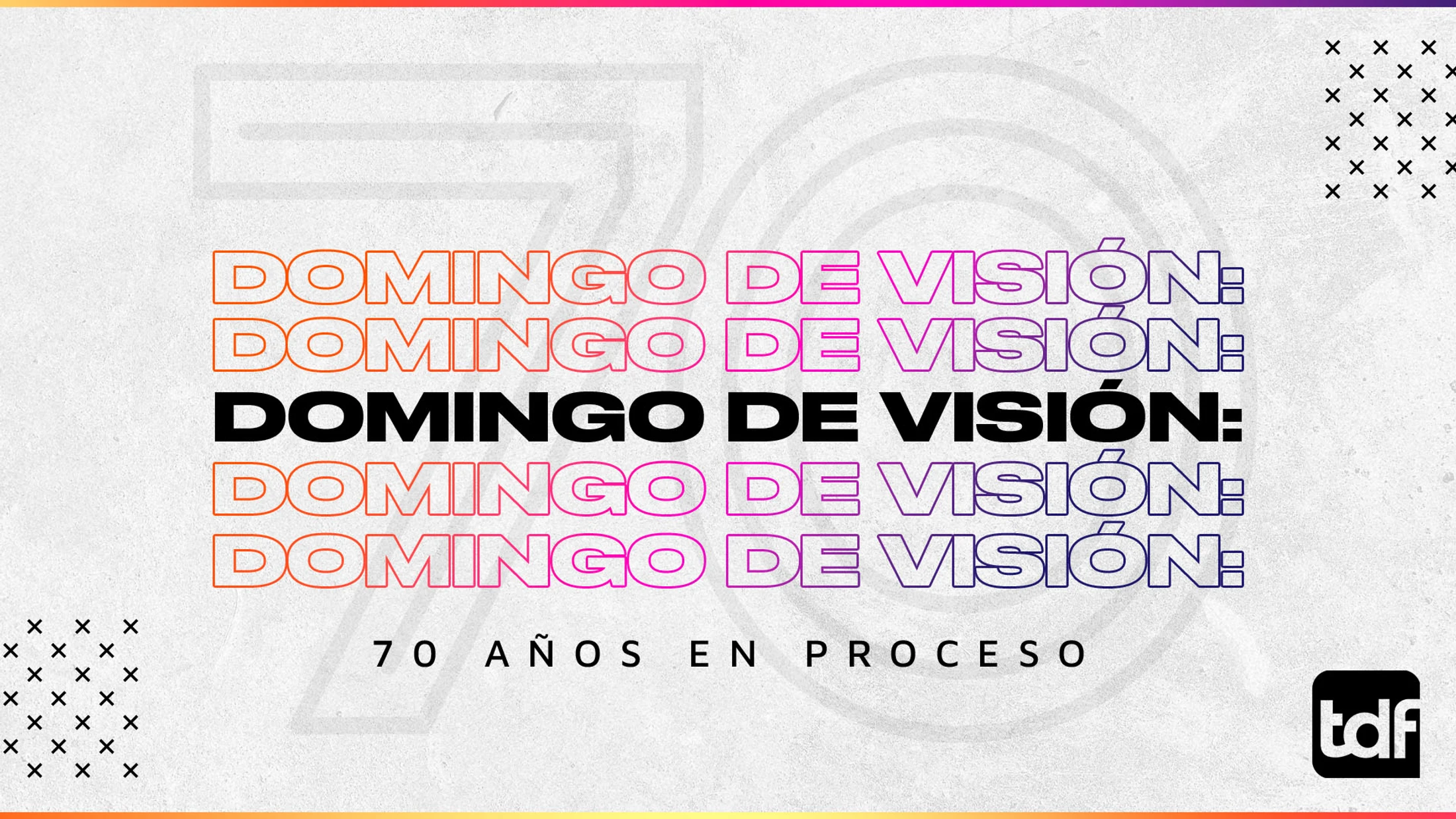 Cumplimos 70 años y en proceso