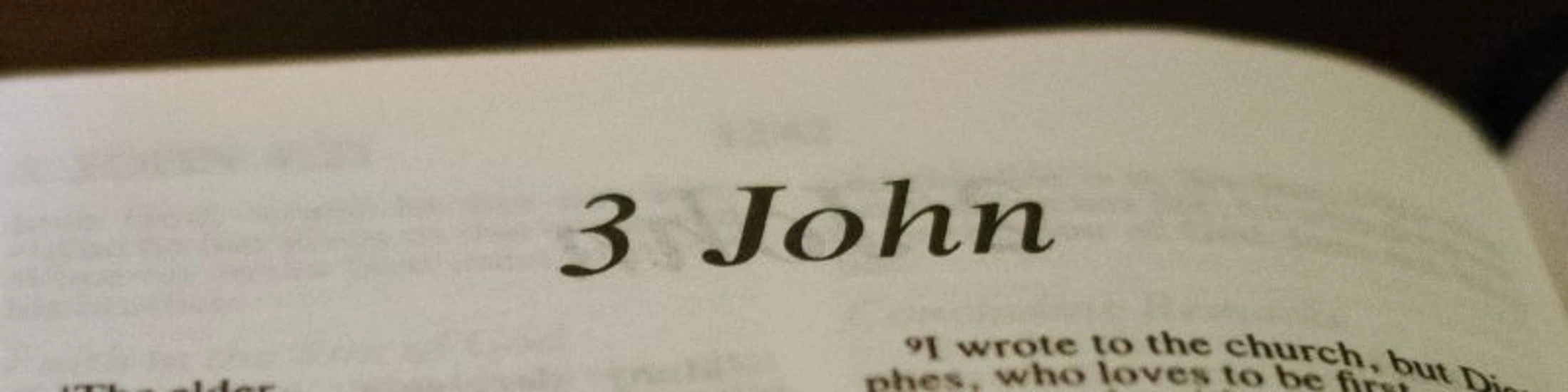 3 John 1:1 – 14     06/16/2026