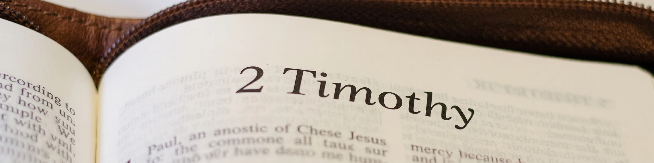 2 Timothy 3 and 4