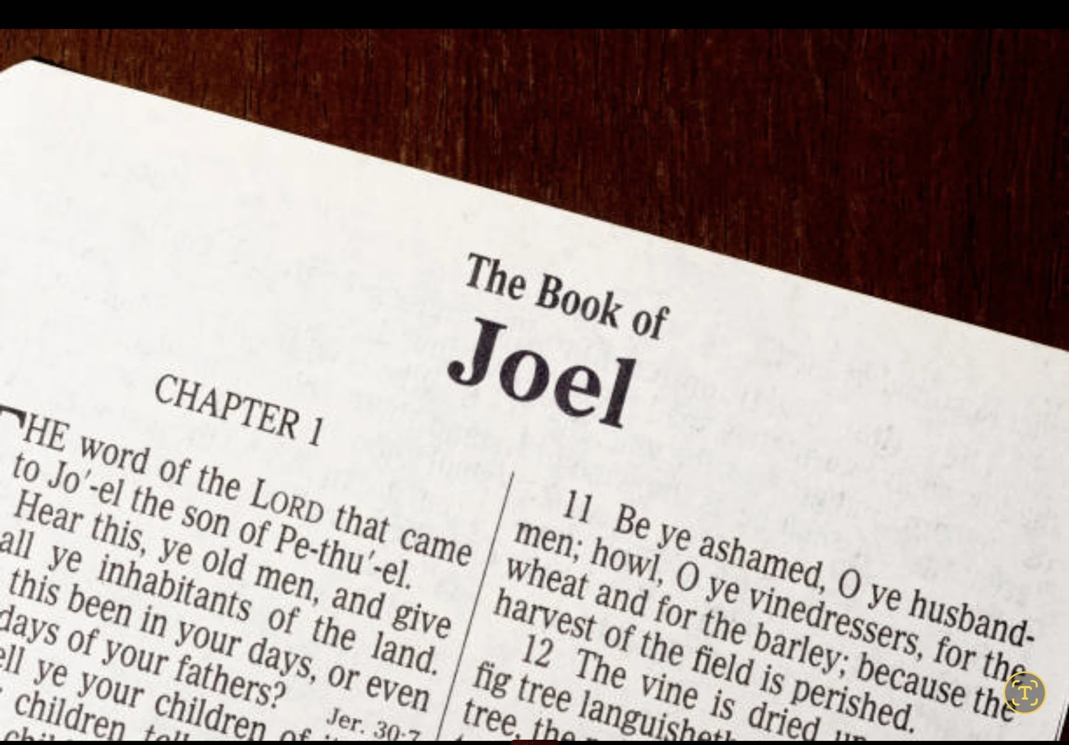 Joel 1 9/15/2026