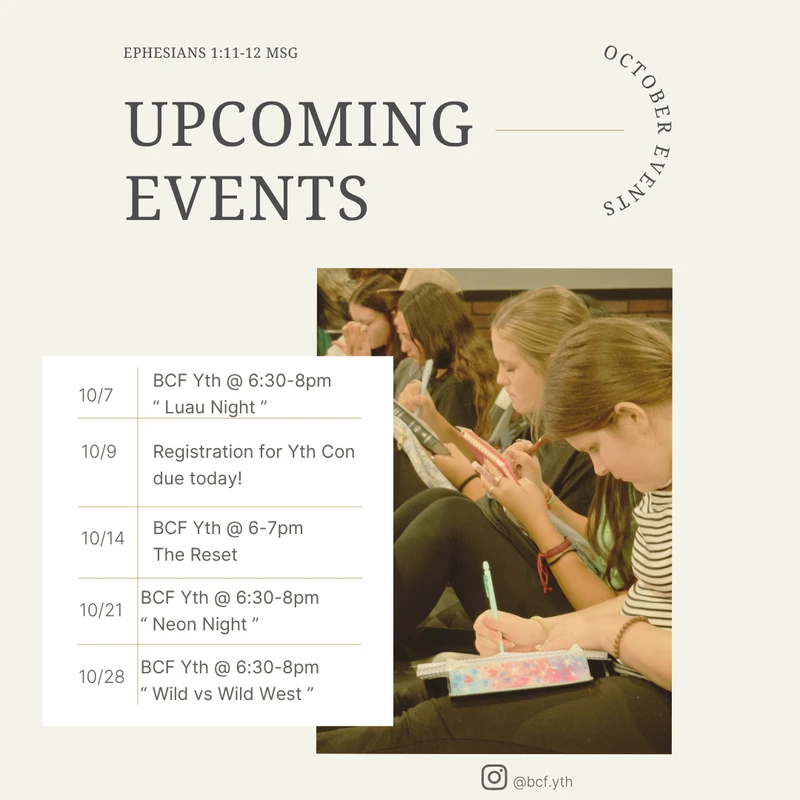 Join Us This October!