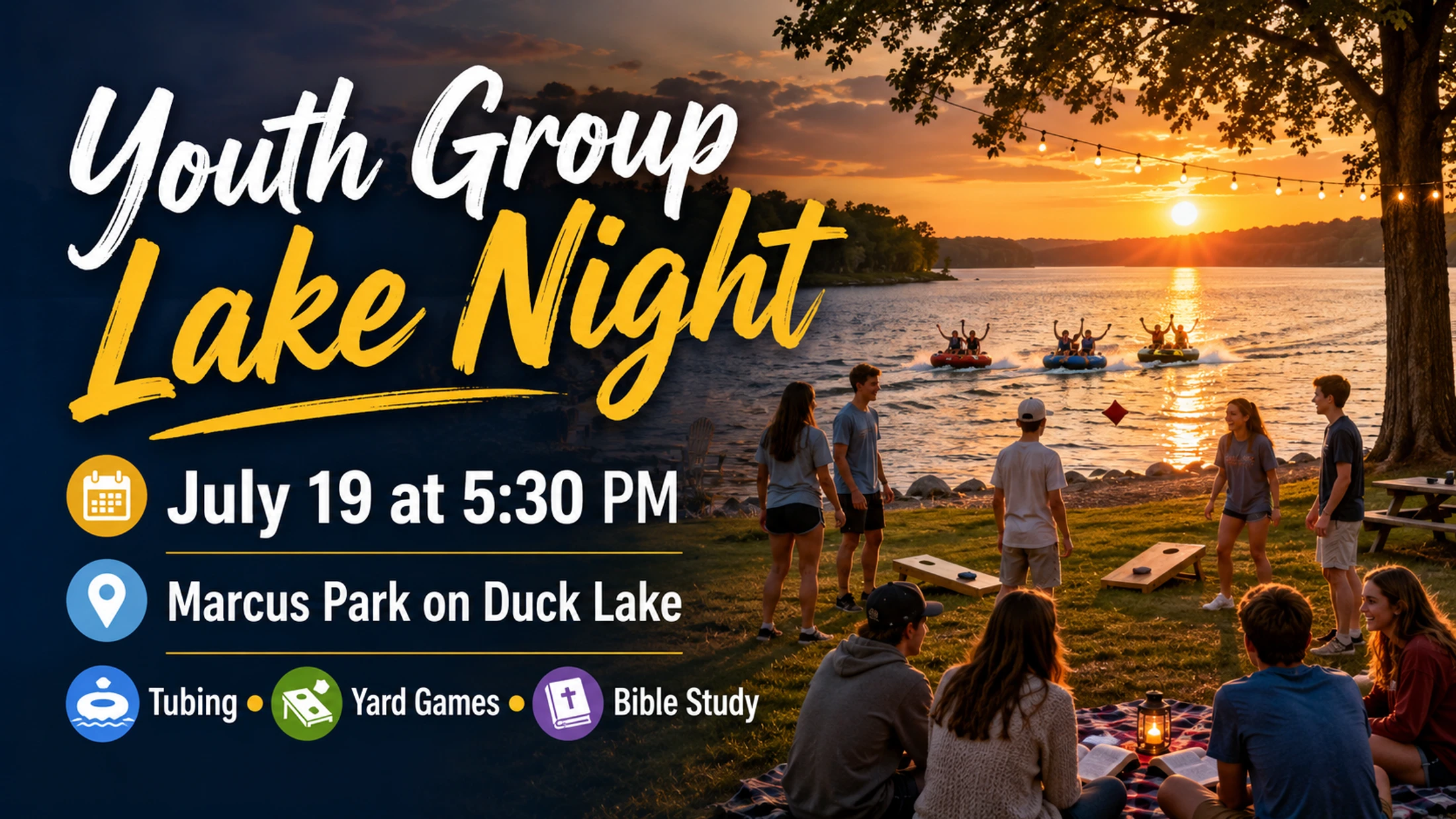 Youth Group Lake Night