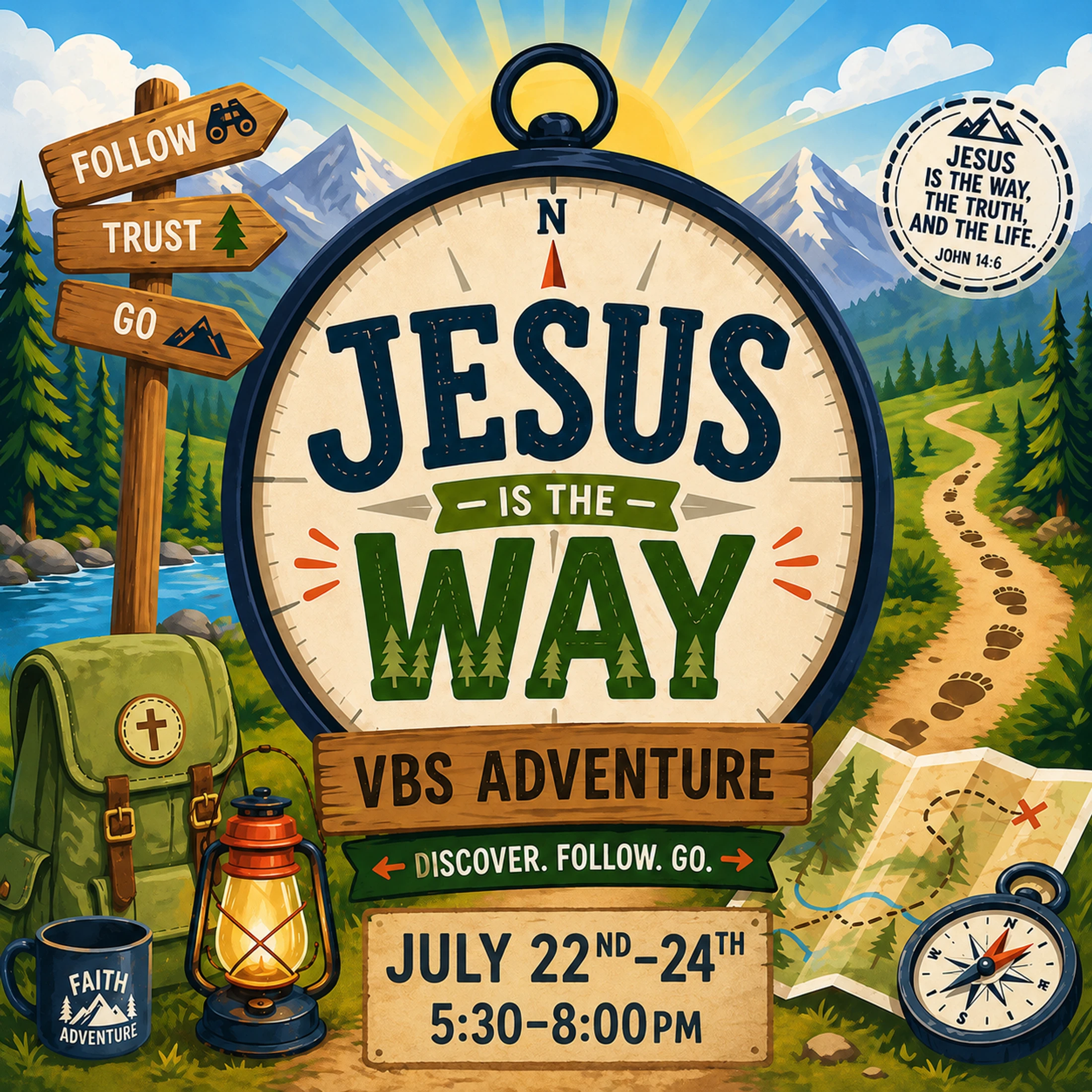 Jesus Is the Way – VBS Adventure 🧭🌲☀️