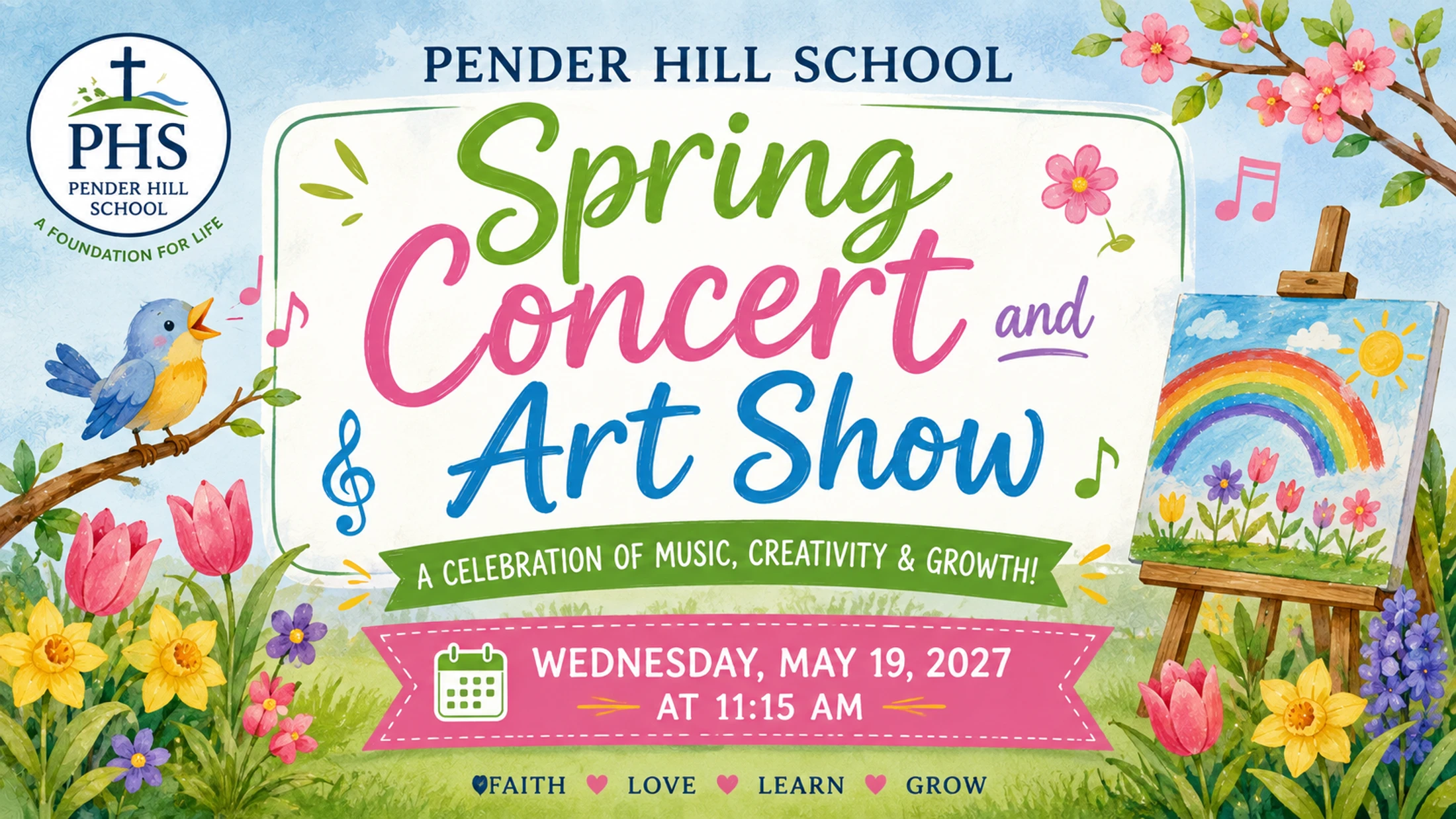 Pender Hill School Spring Concert and Art Show