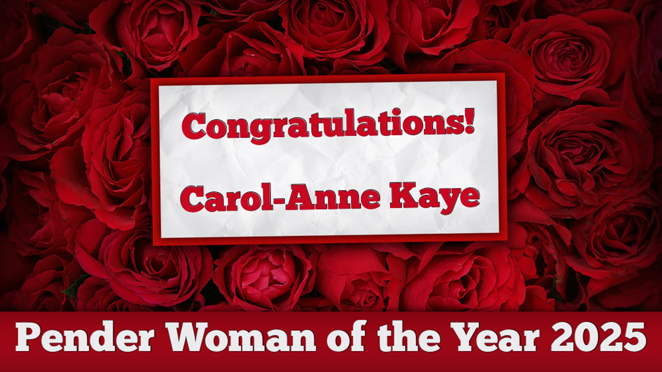 Woman of the Year - Carol-Anne Kaye