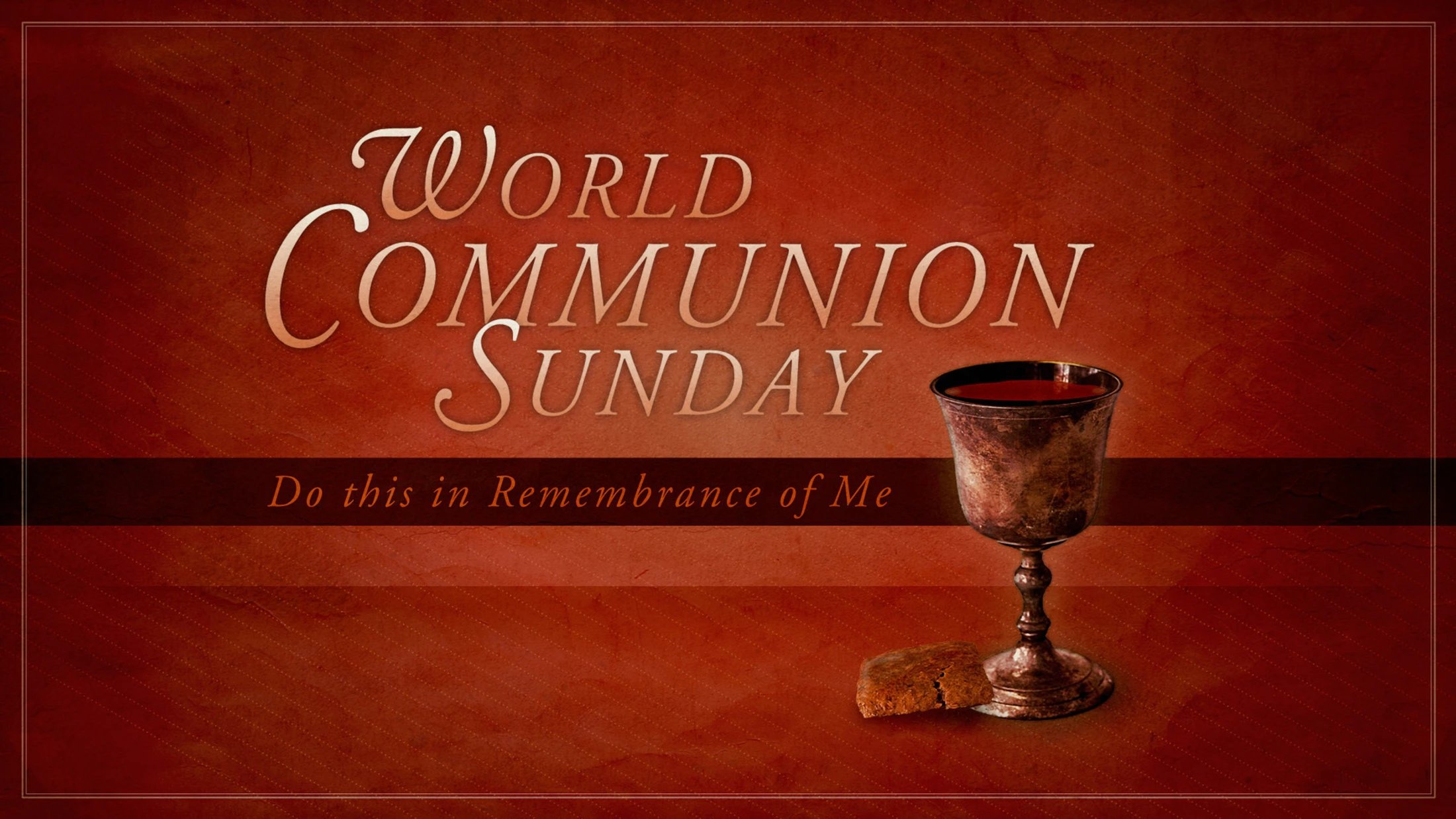 Sunday is World Communion Sunday