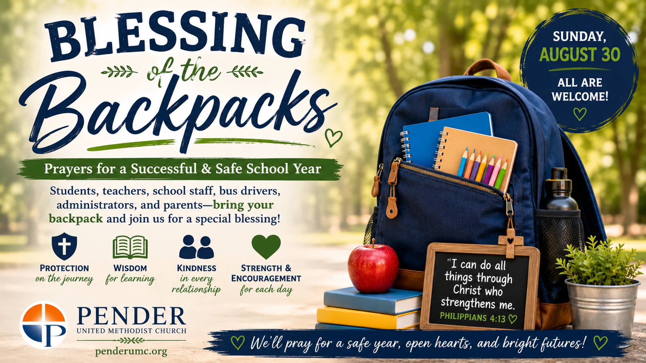 Blessing of the Backpacks