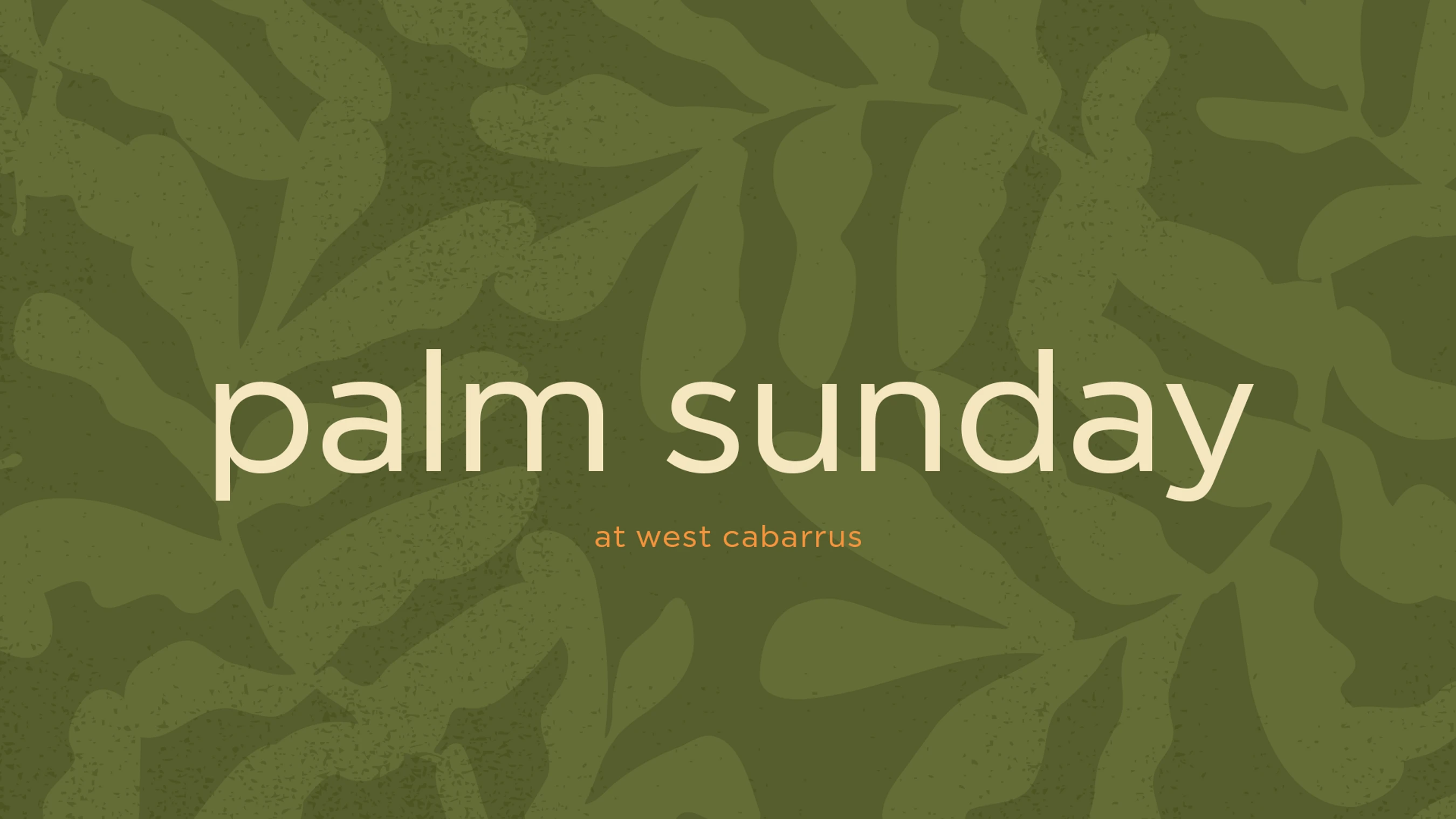 Palm Sunday