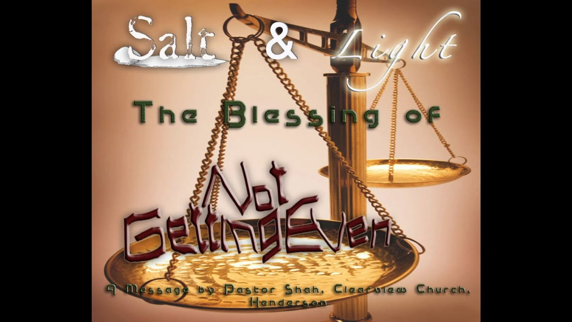 Salt and Light: The Blessing of Not Getting Even