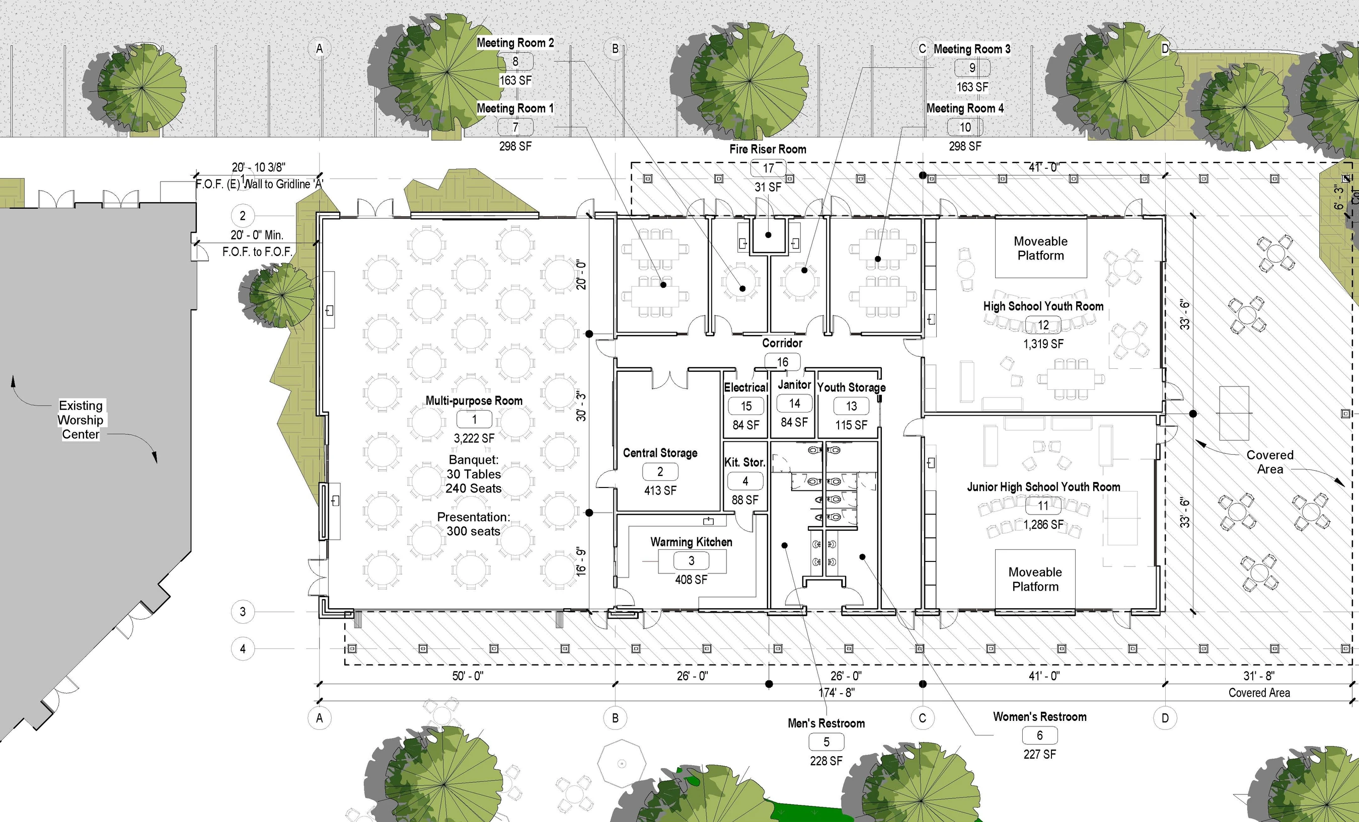 <b>Proposed Third Building Floor Plan</b>