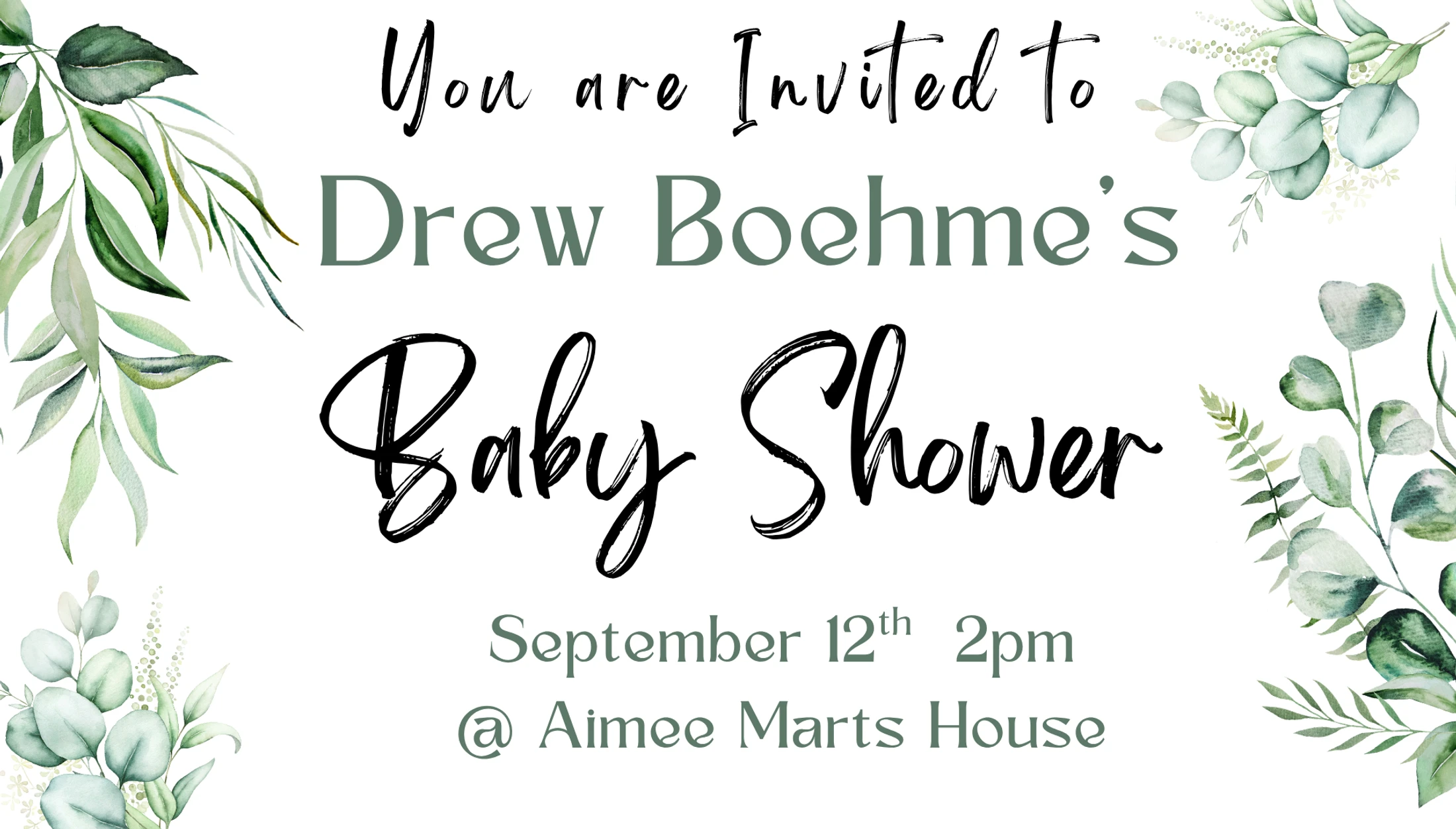 Drew's Baby Shower