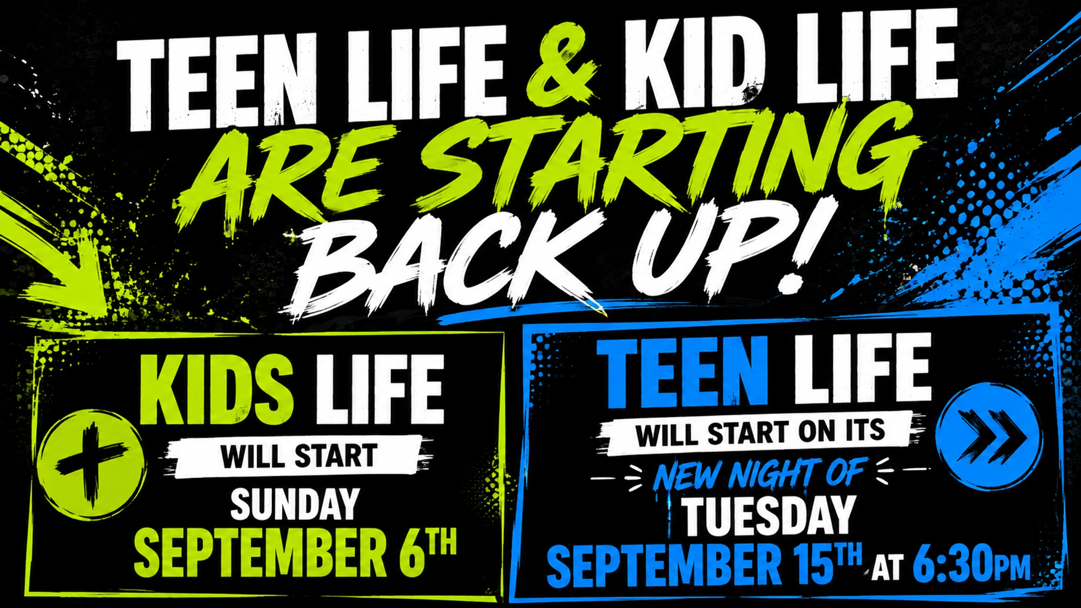 Teen Life & Kid Life Fall Start