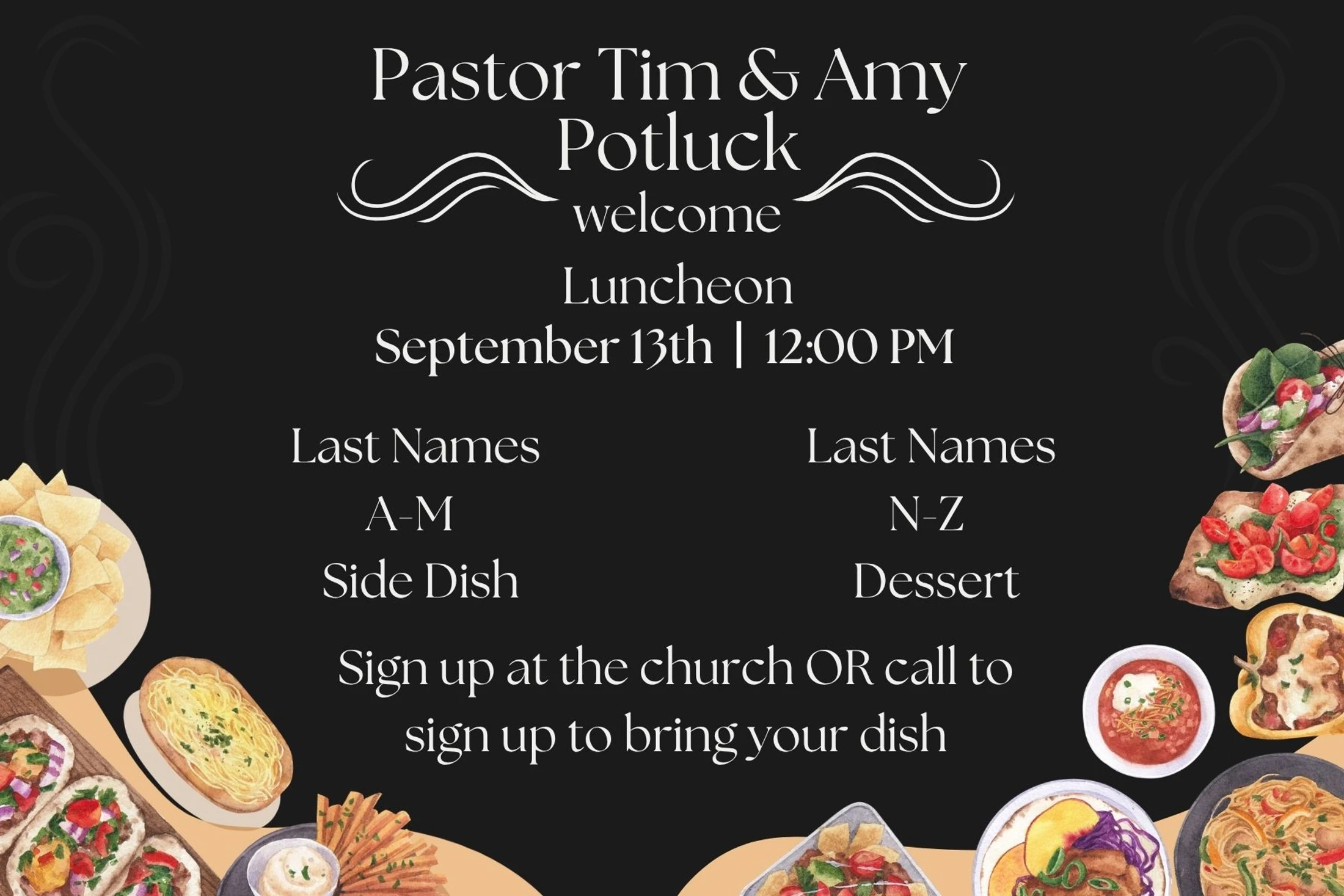 Welcome Potluck Luncheon