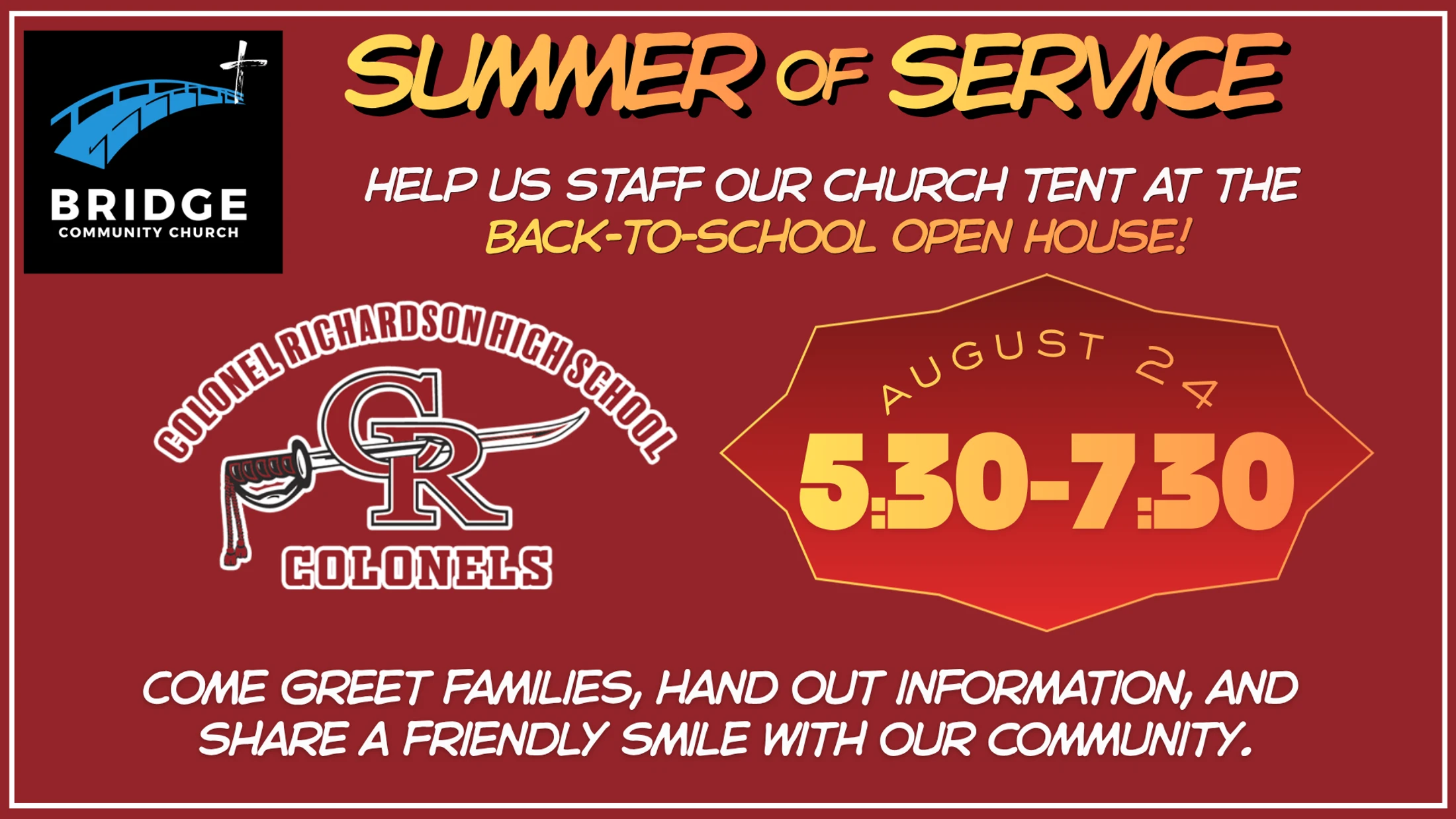 CRHS Back to School Open House