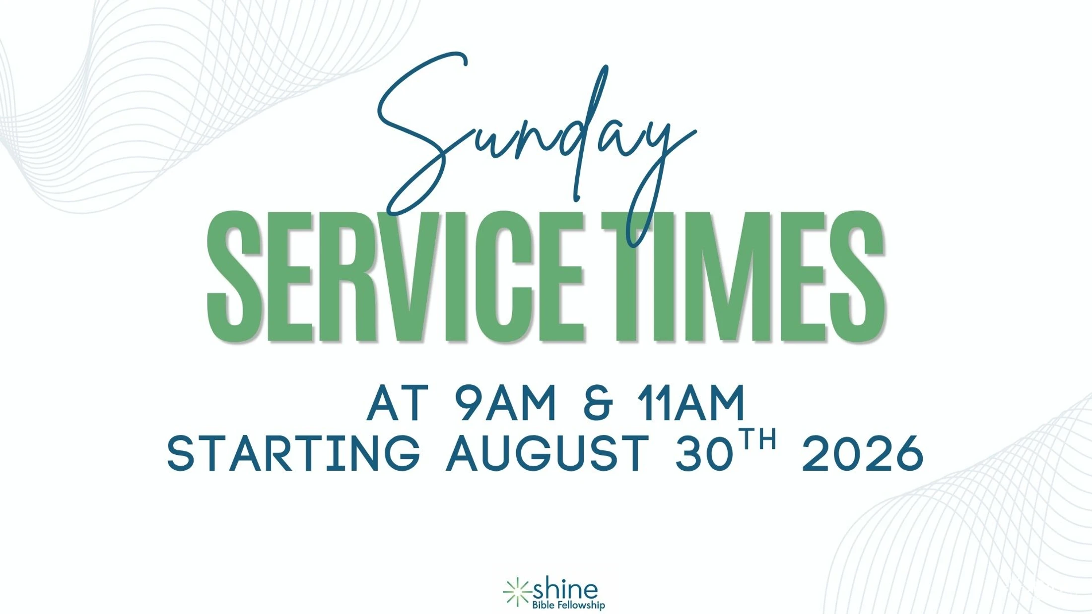 WE NOW HAVE 2 SERVICES 2026