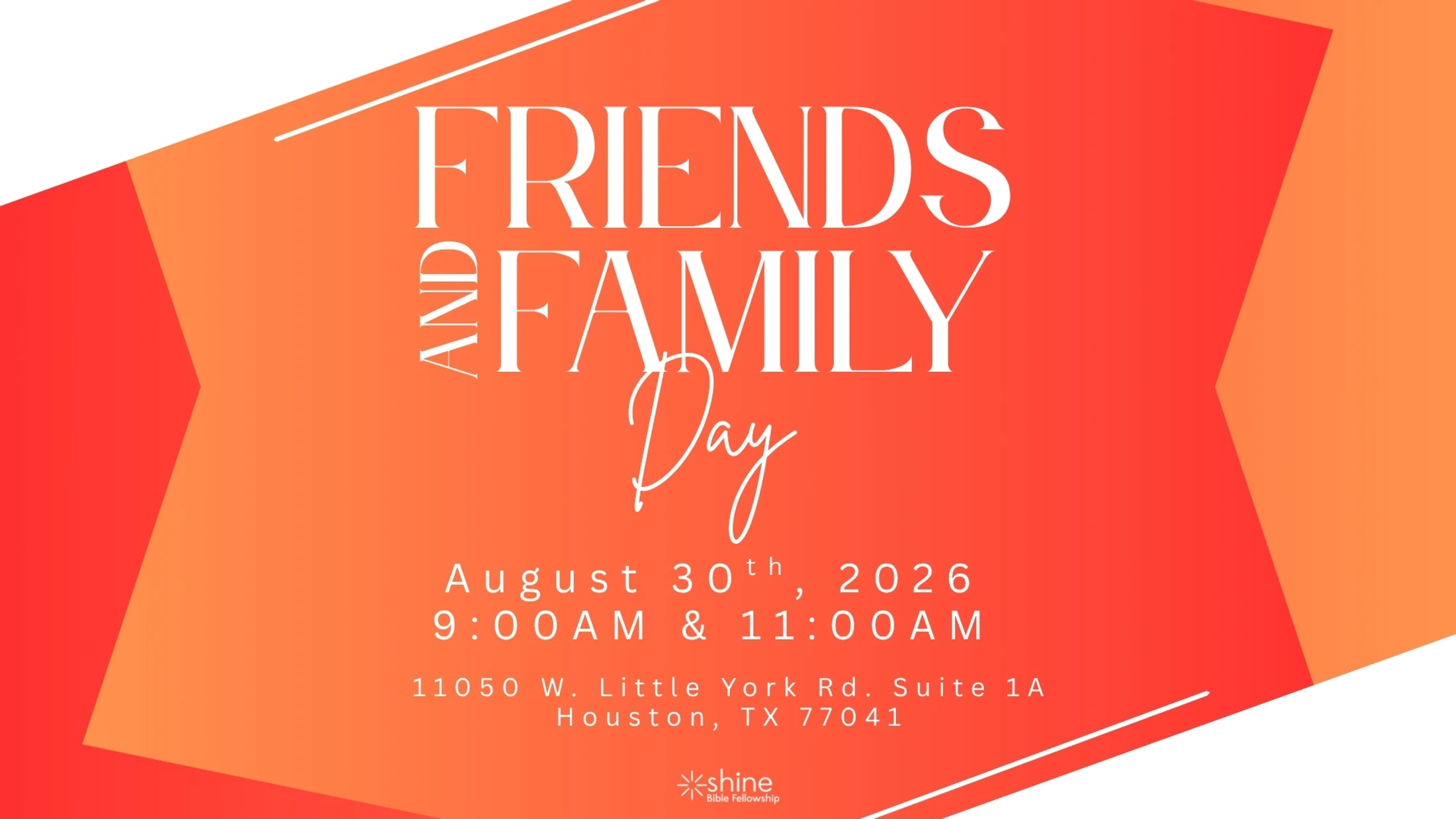 Friends & Family Day 2026