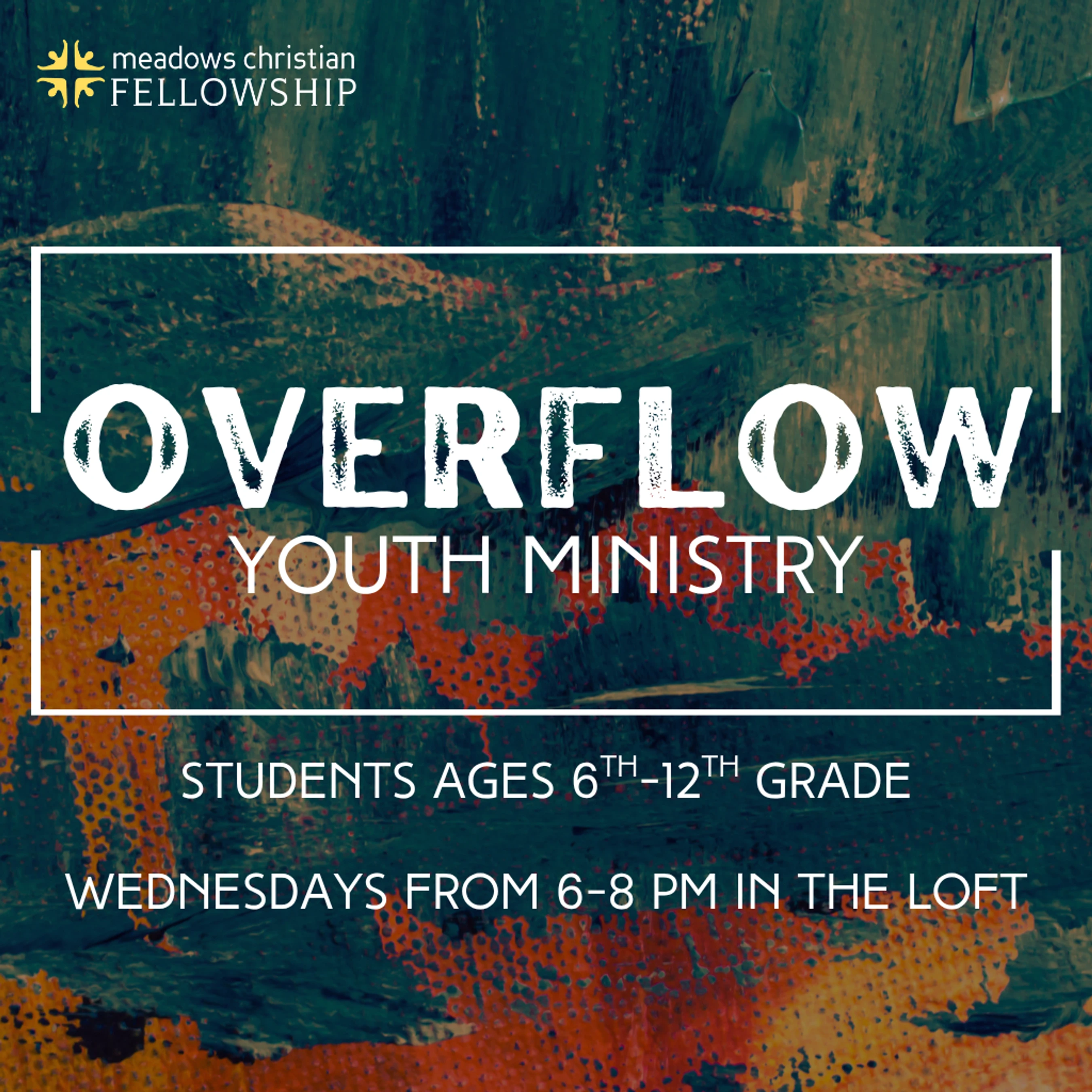 Wednesdays 6:00-8:00pm in The Loft