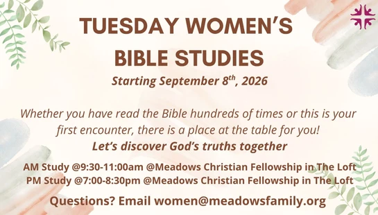 Tuesday Bible Studies