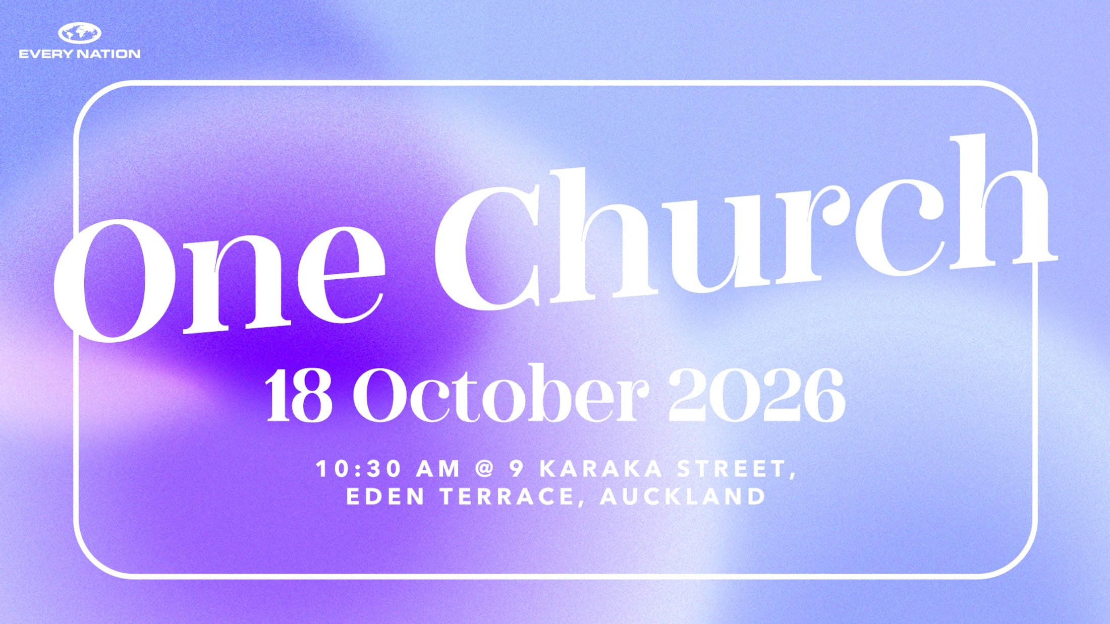 One Church 2026