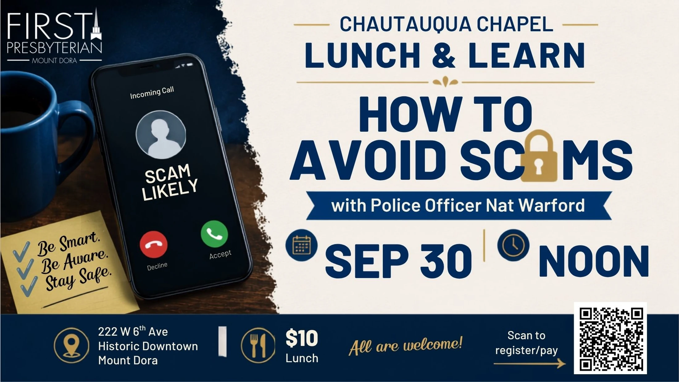 Chautauqua Chapel Lunch & Learn