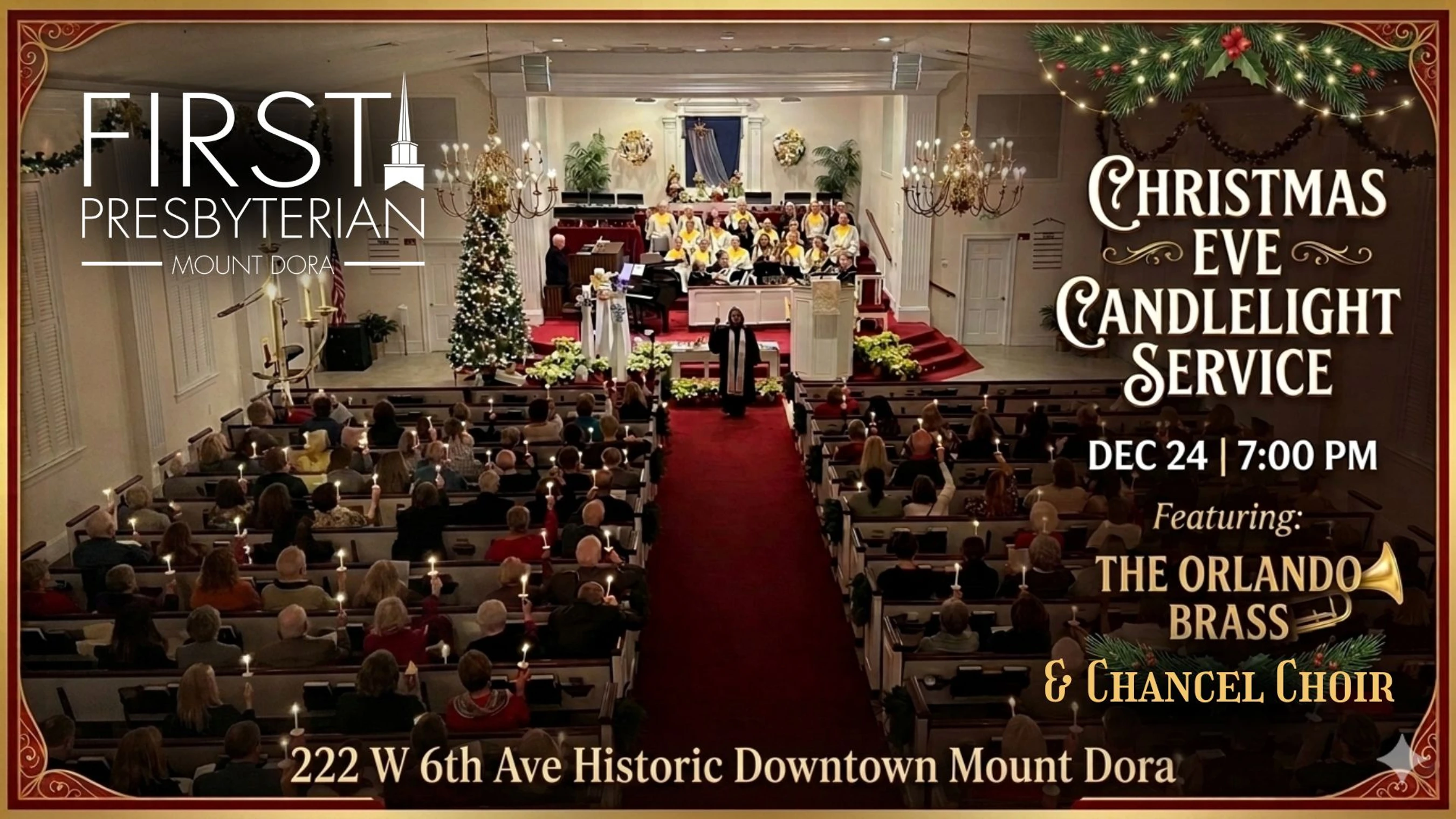 Christmas Eve Candlelight service 7:00
