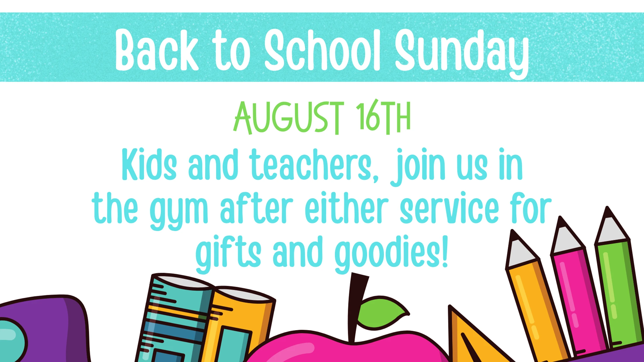 Back to School Sunday