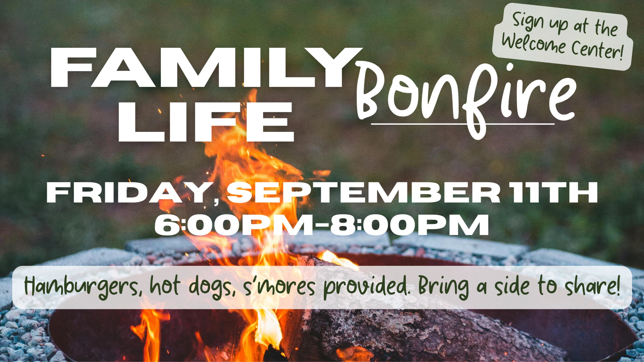 Family Life Bonfire