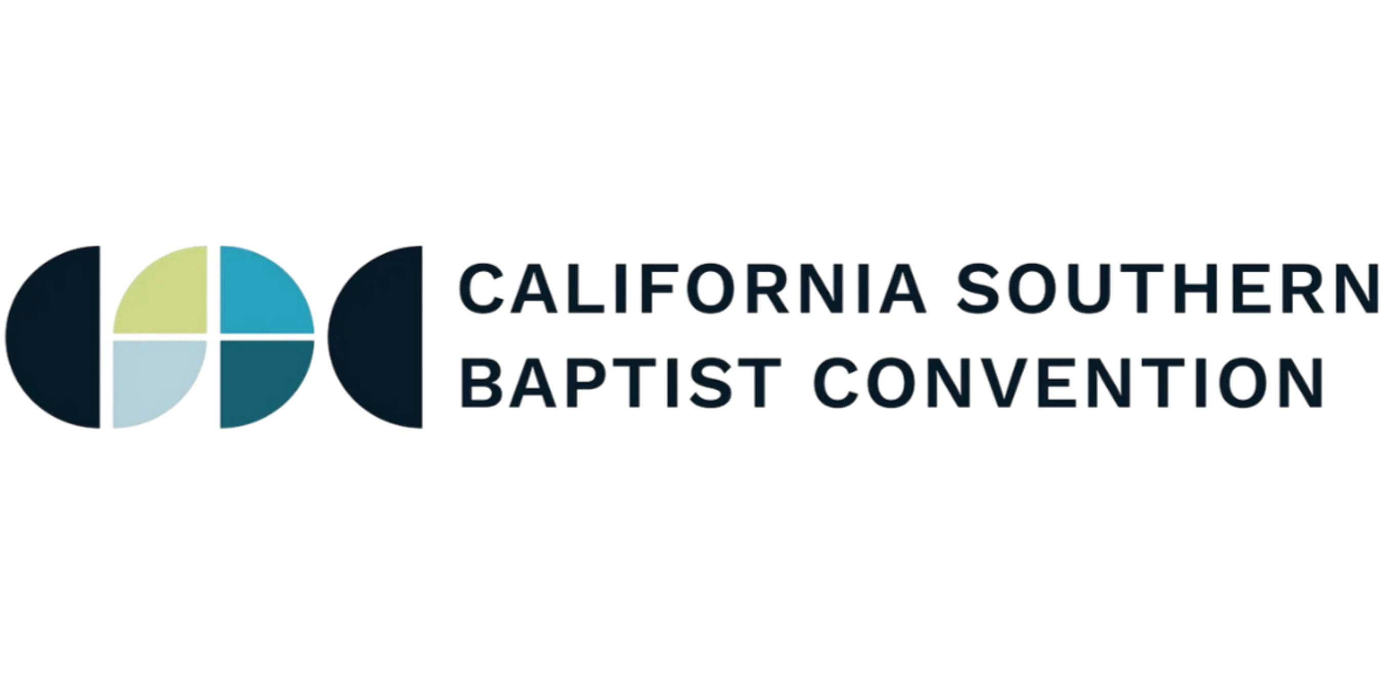 The logo for the California Southern Baptist Convention, featuring a stylized graphic of circles and semi-circles next to the organization's name.