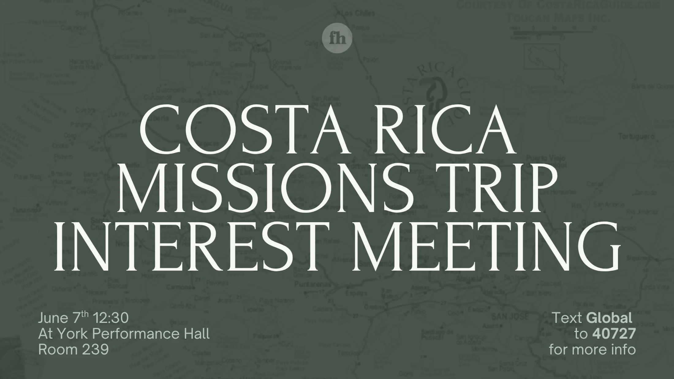 Costa Rica Mission Trip Interest Meeting