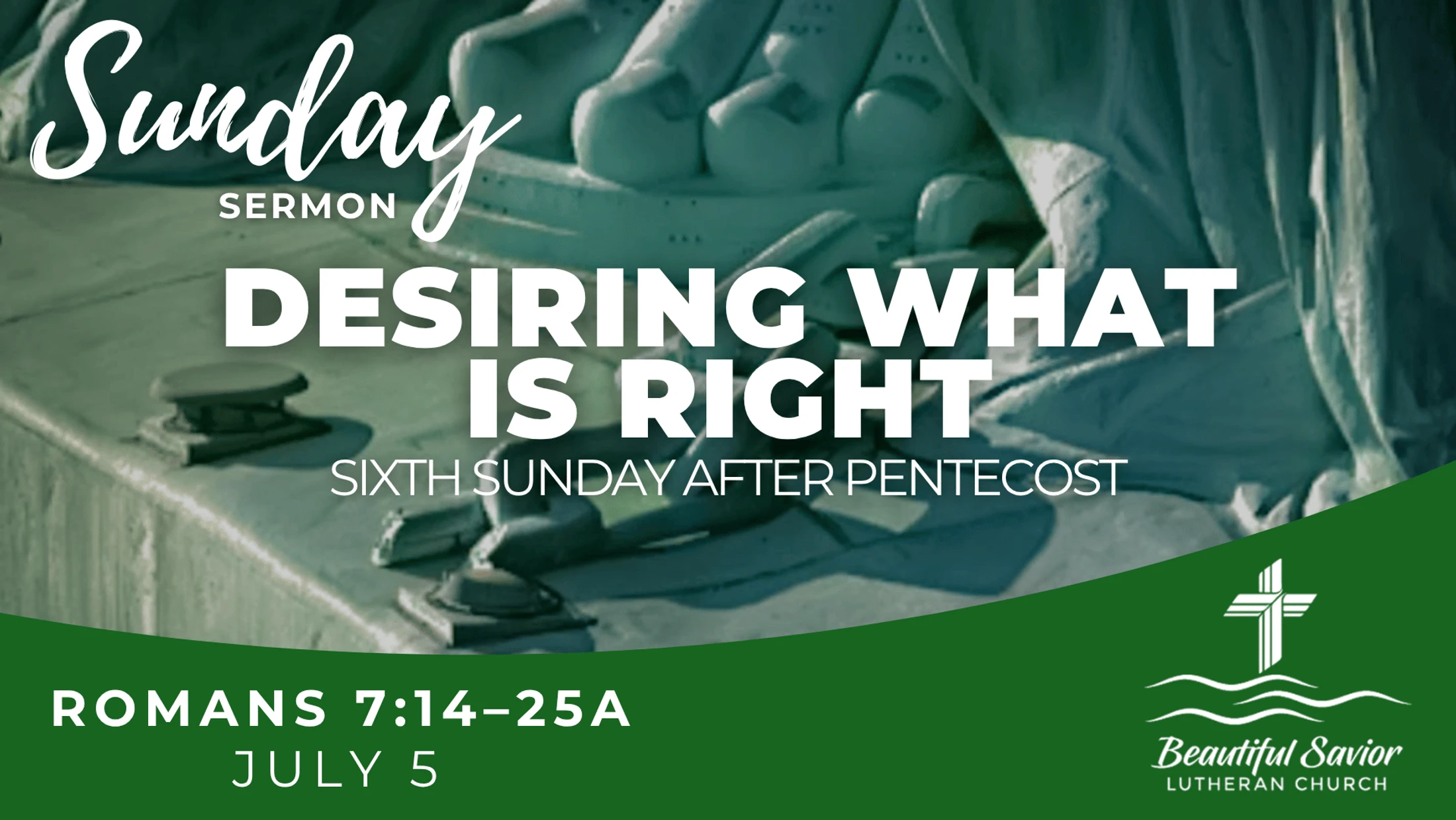 Desiring What Is Right