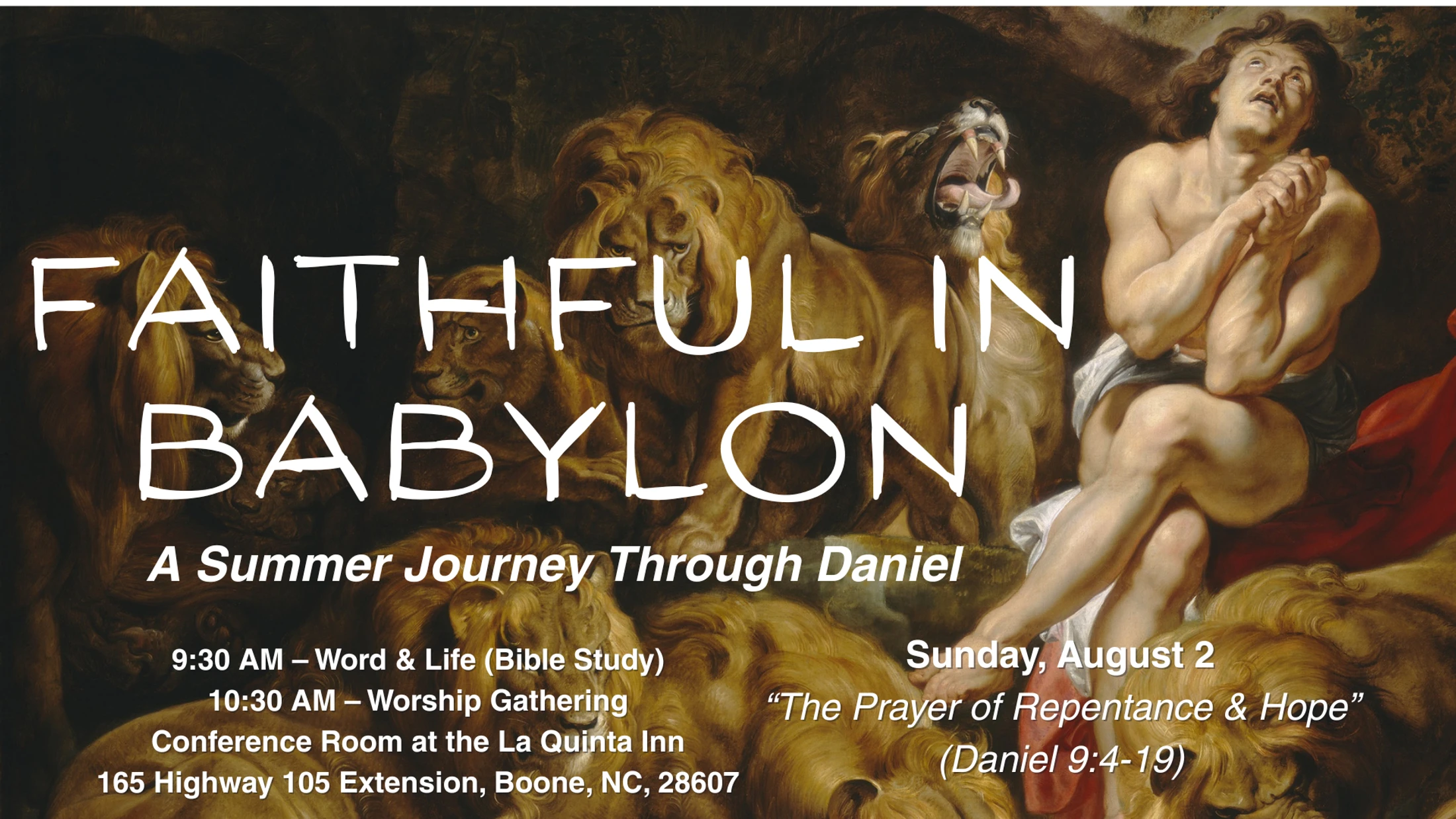 August 2 Sunday Gathering