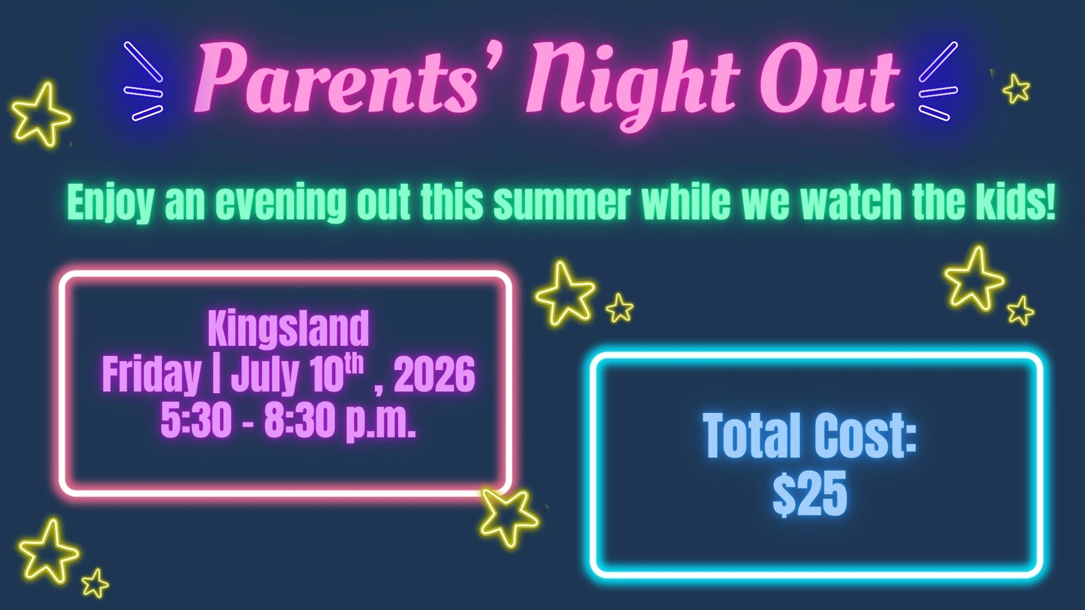 Parents' Night Out | Kingsland