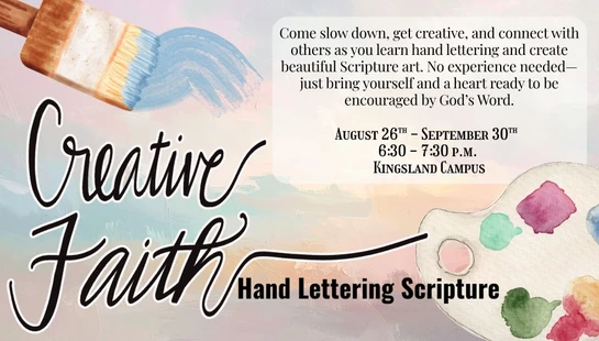 Creative Faith: Hand Lettering Scripture<div>Led by Dana Sitton</div>