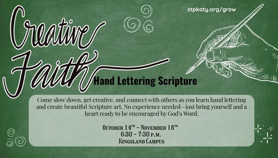 Creative Faith: Hand Lettering Scripture<div>Led by Dana Sitton</div>