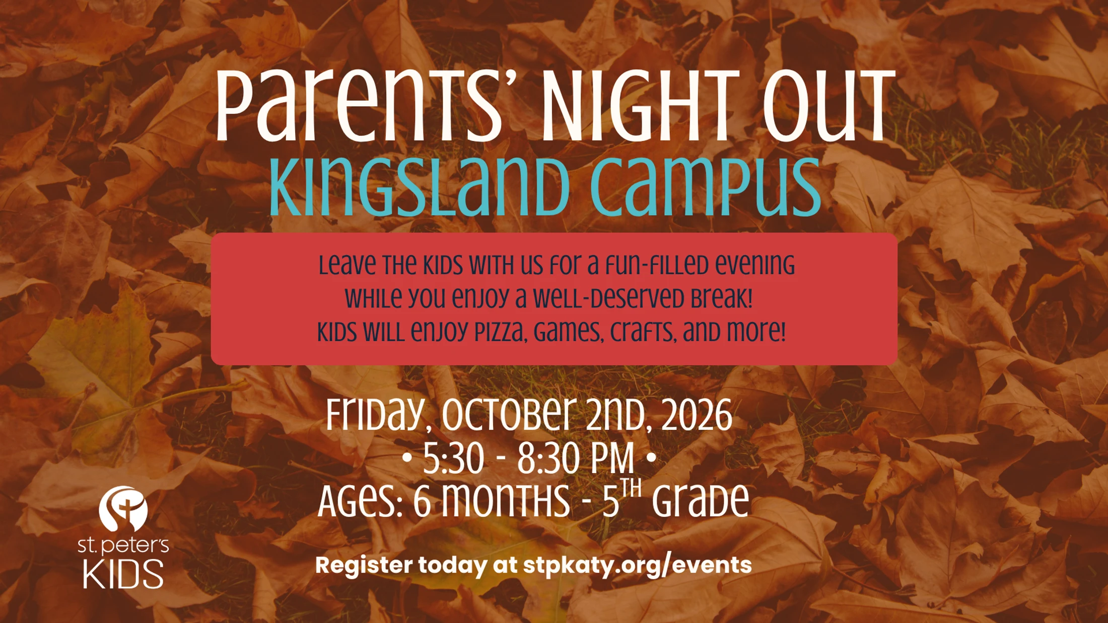Parents' Night Out at Kingsland Campus