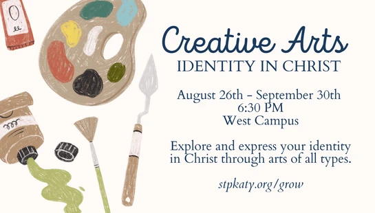 <div>Creative Arts: Identity in Christ</div><div>Led by Gail Dentler</div>