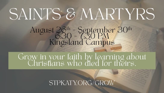 Saints &amp; Martyrs<br>Led by Pastor Yesly Antu