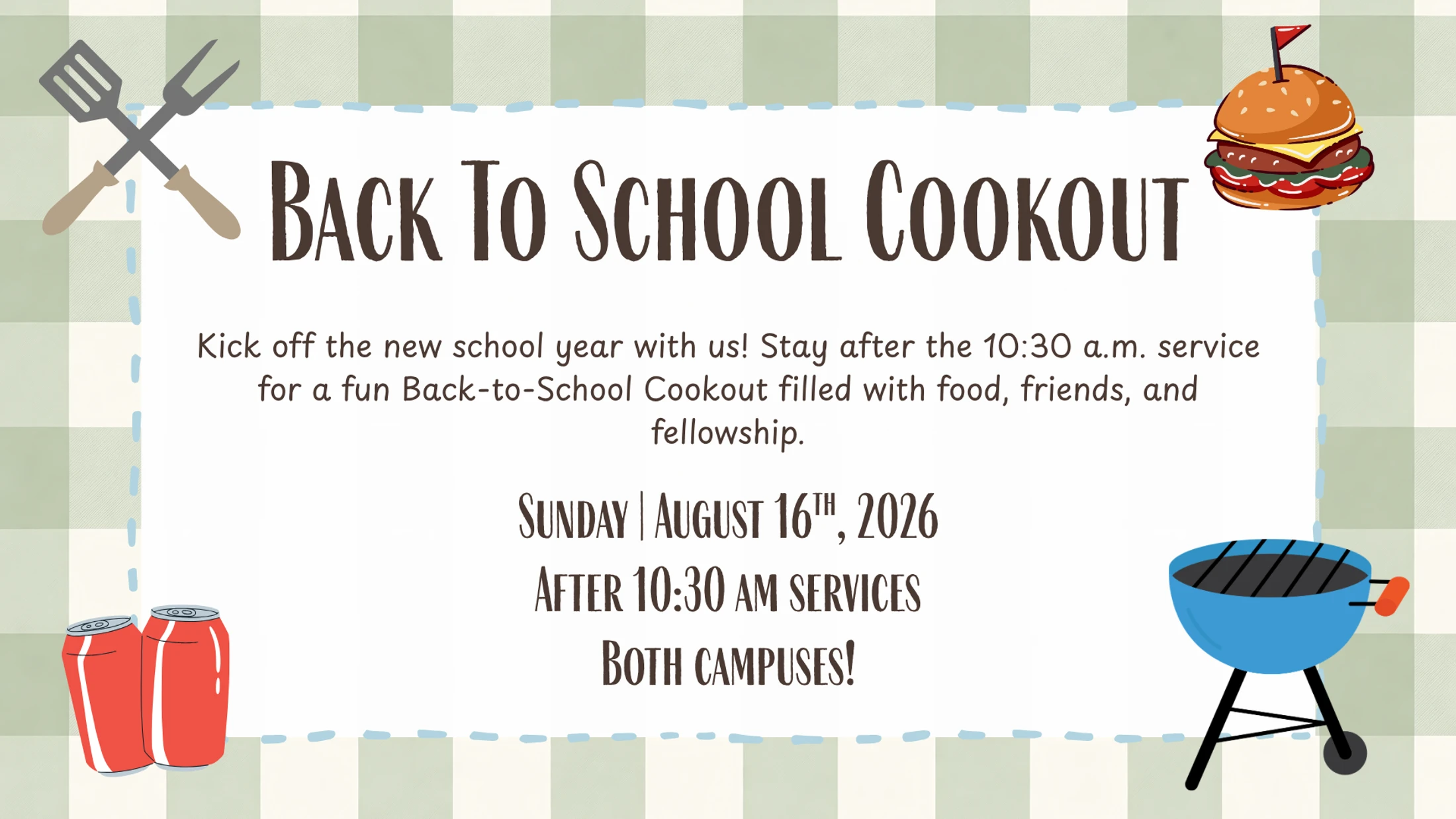 Back-To-School Cookout