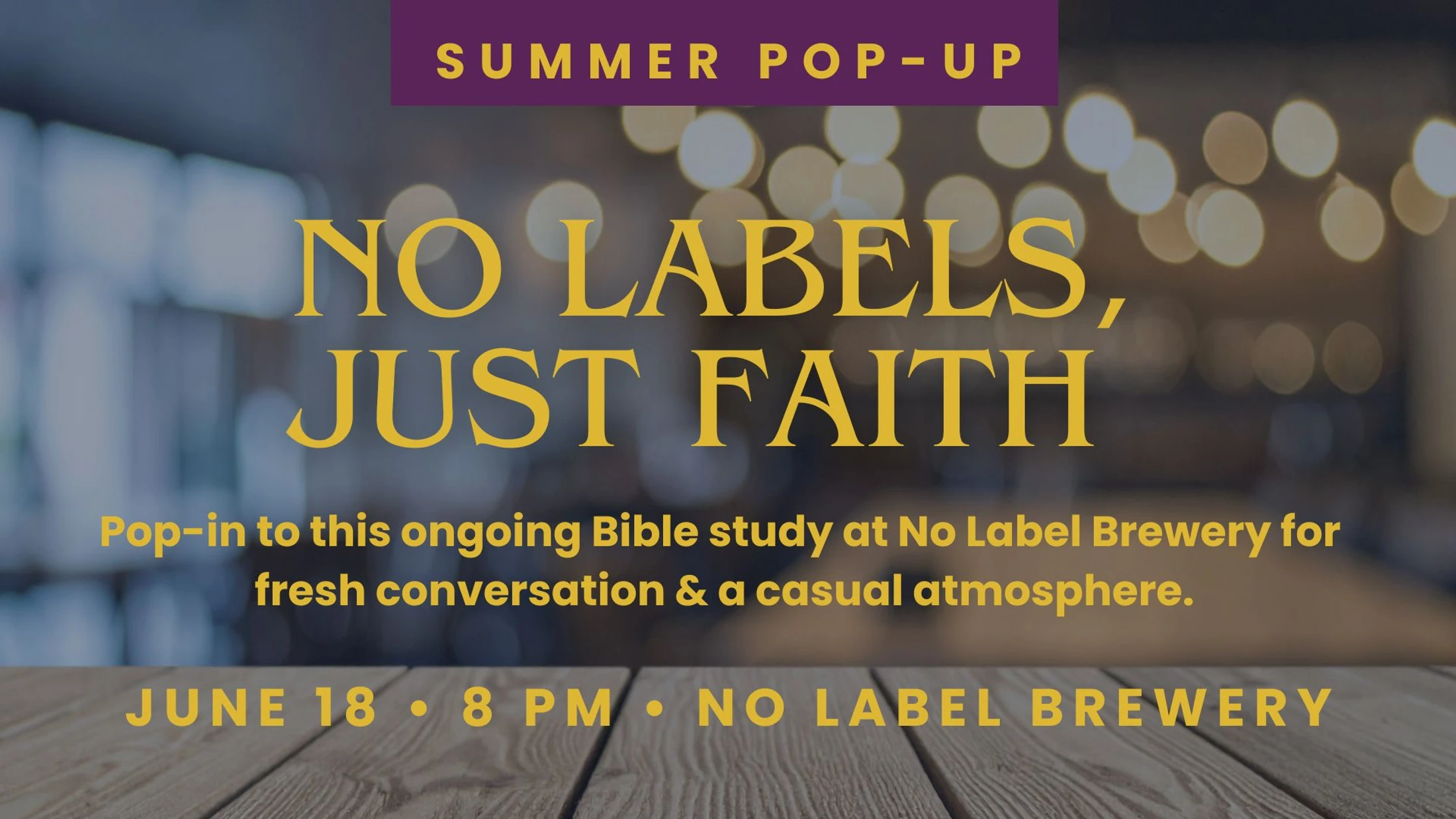 No Labels, Just Faith