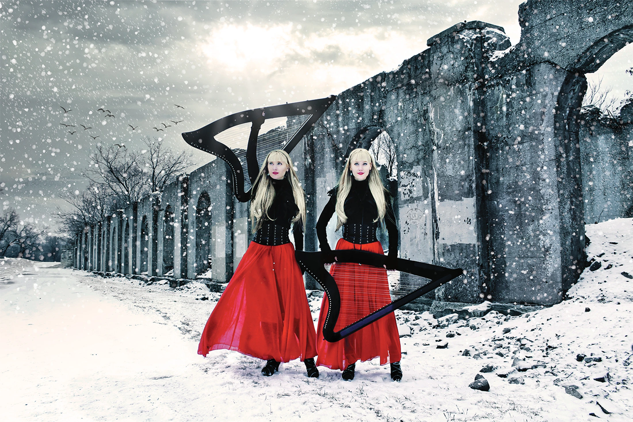 The Harp Twins and Volfgang Twins in concert
