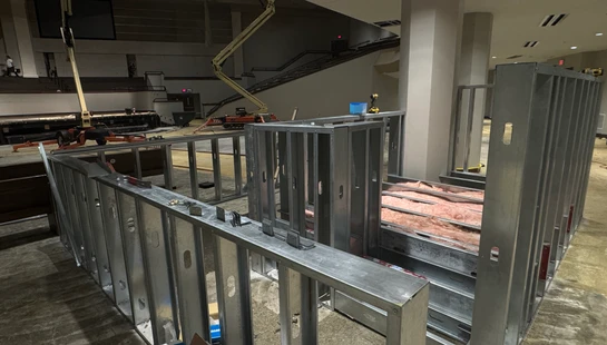 Flooring and Framing of New Sound Booth