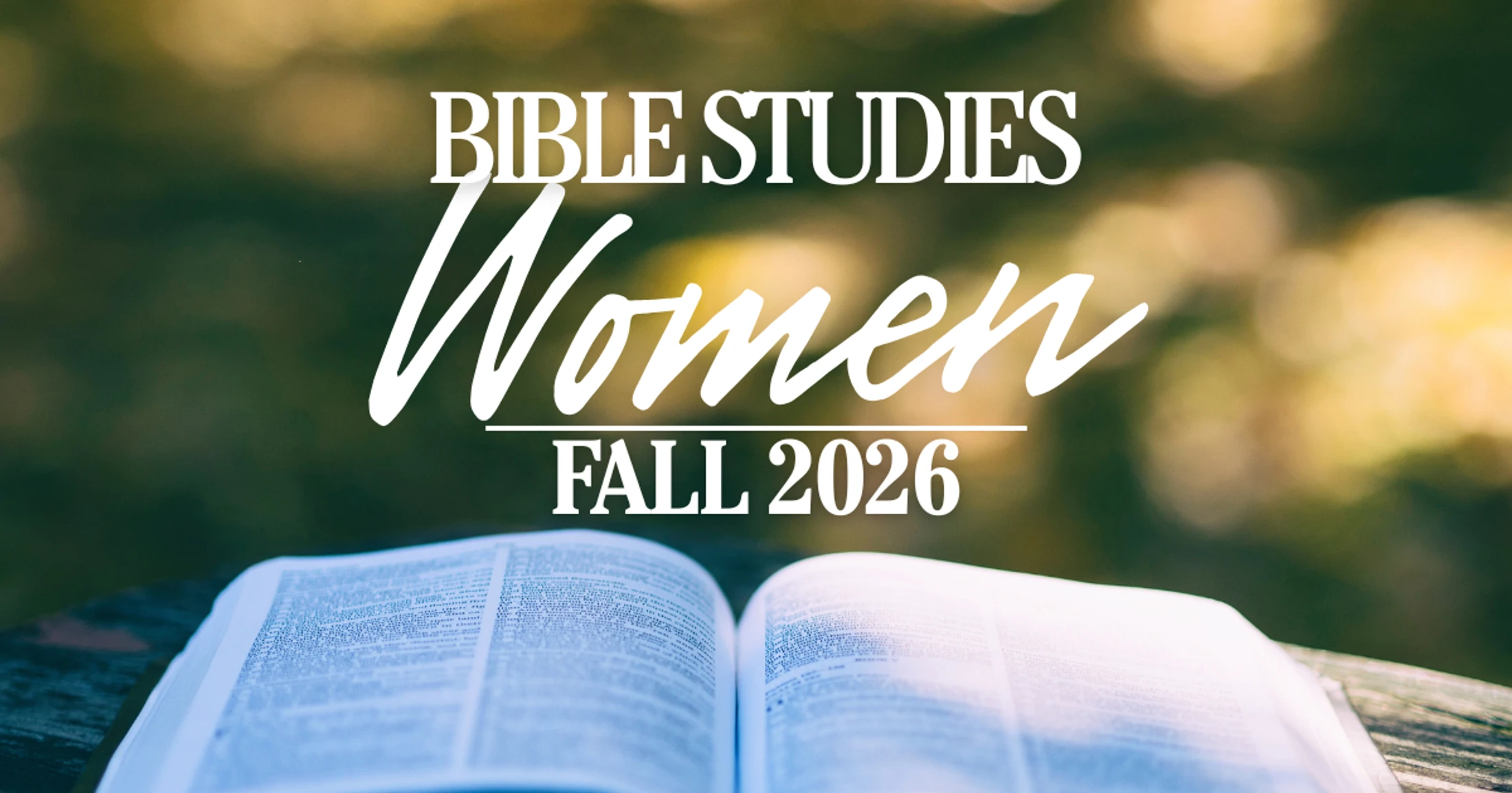 Women's Fall Bible Studies