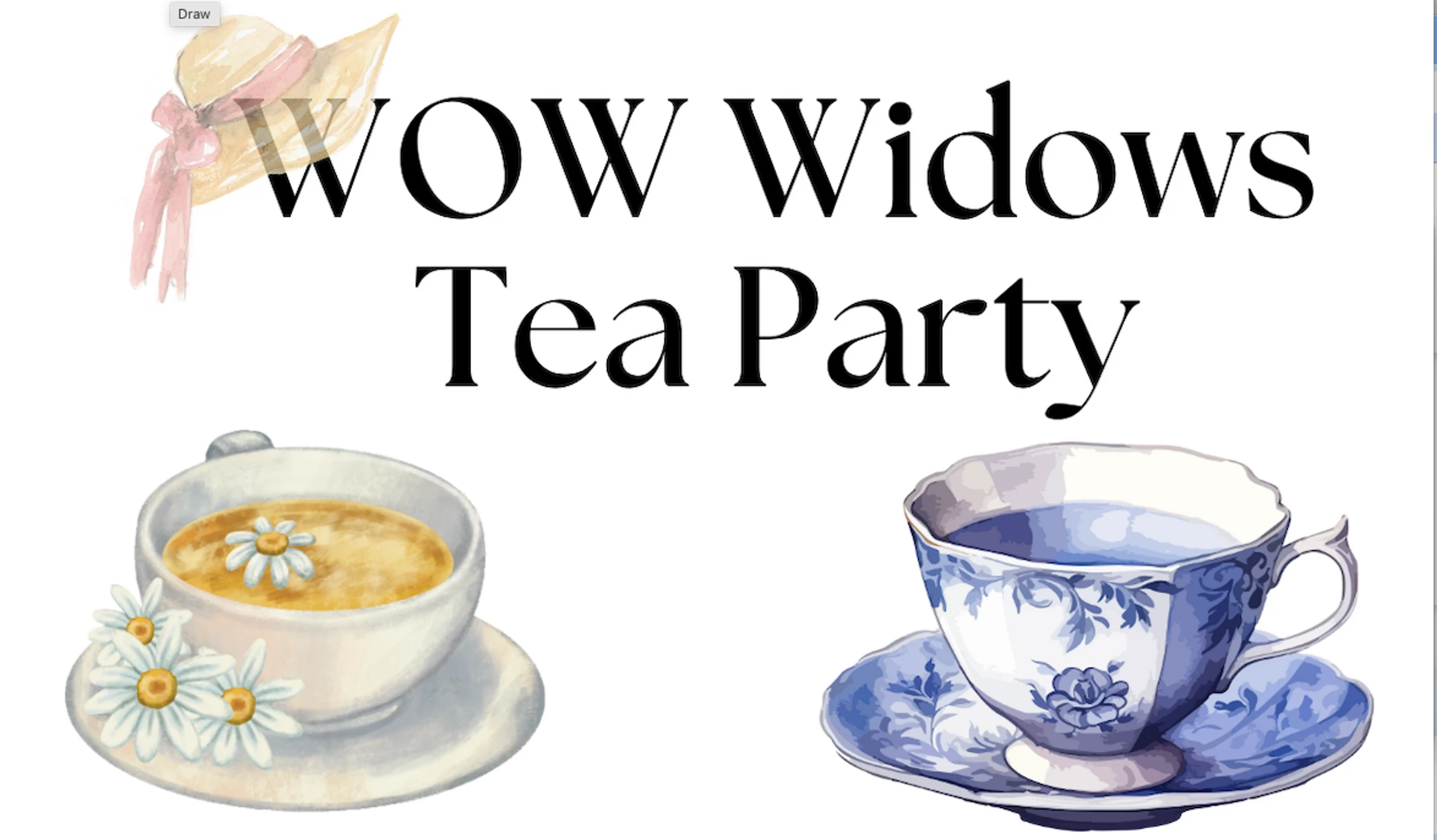 WOW Widows Tea Party