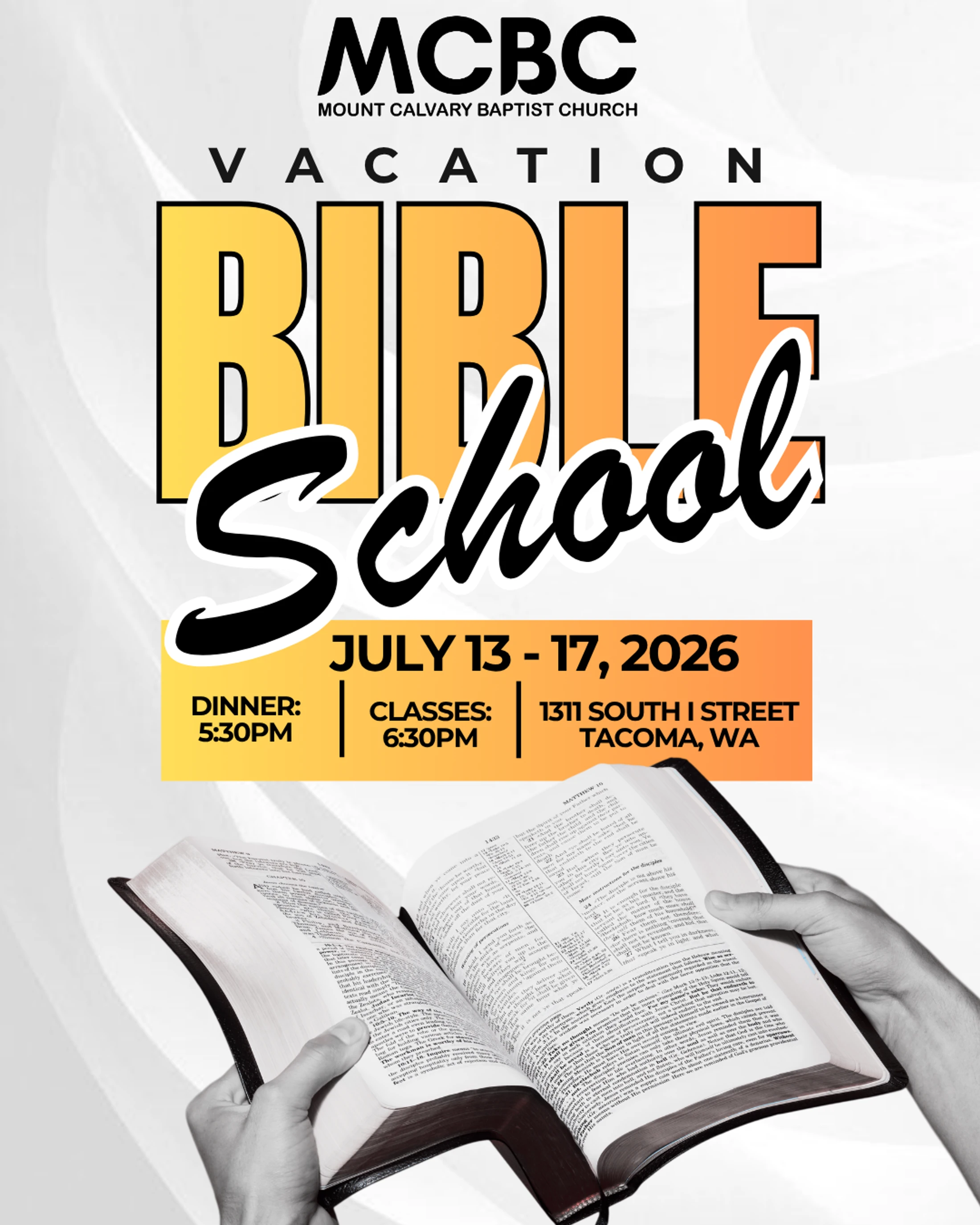 Vacation Bible School 2026