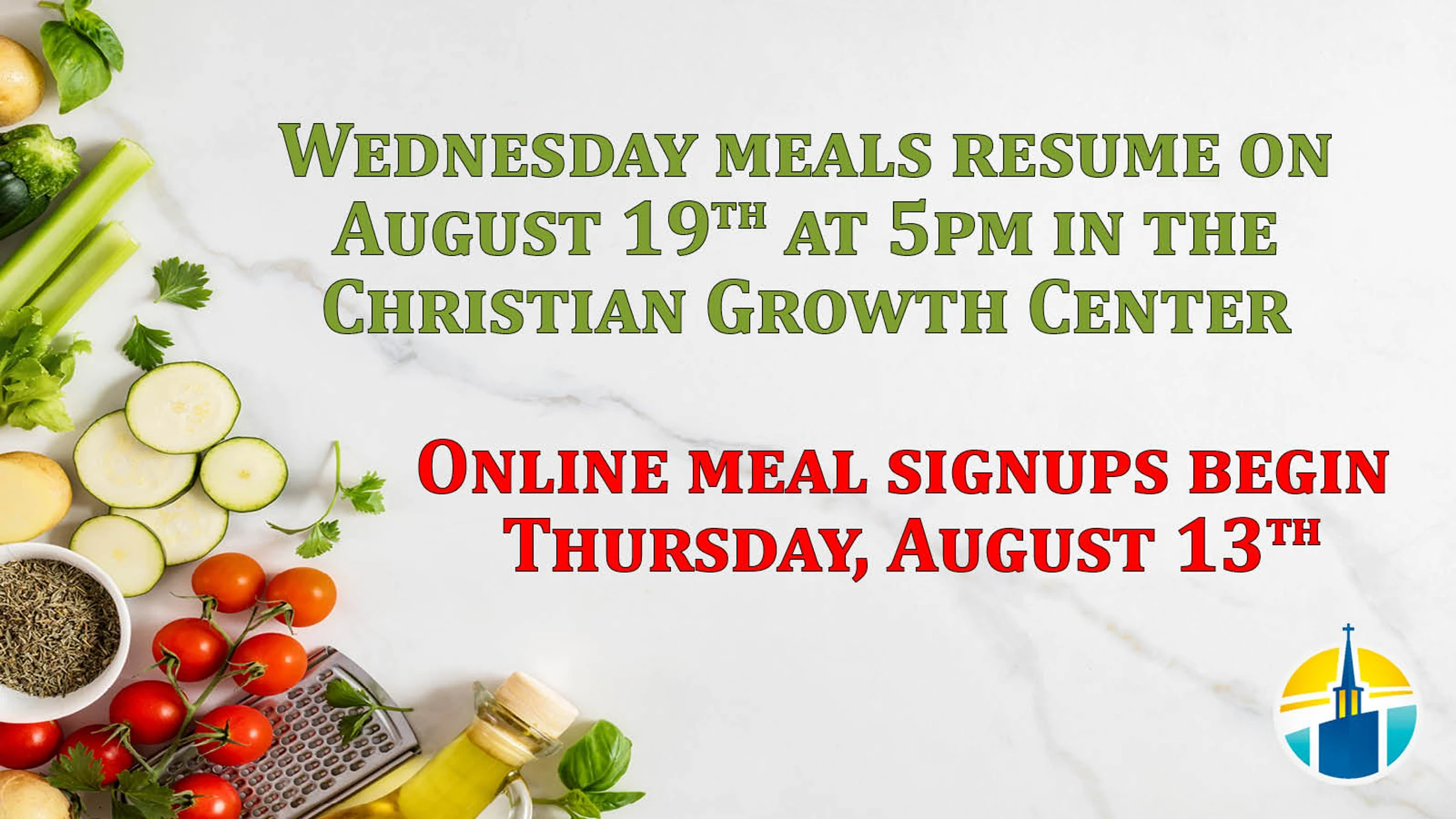 Wednesday Meal Resumes