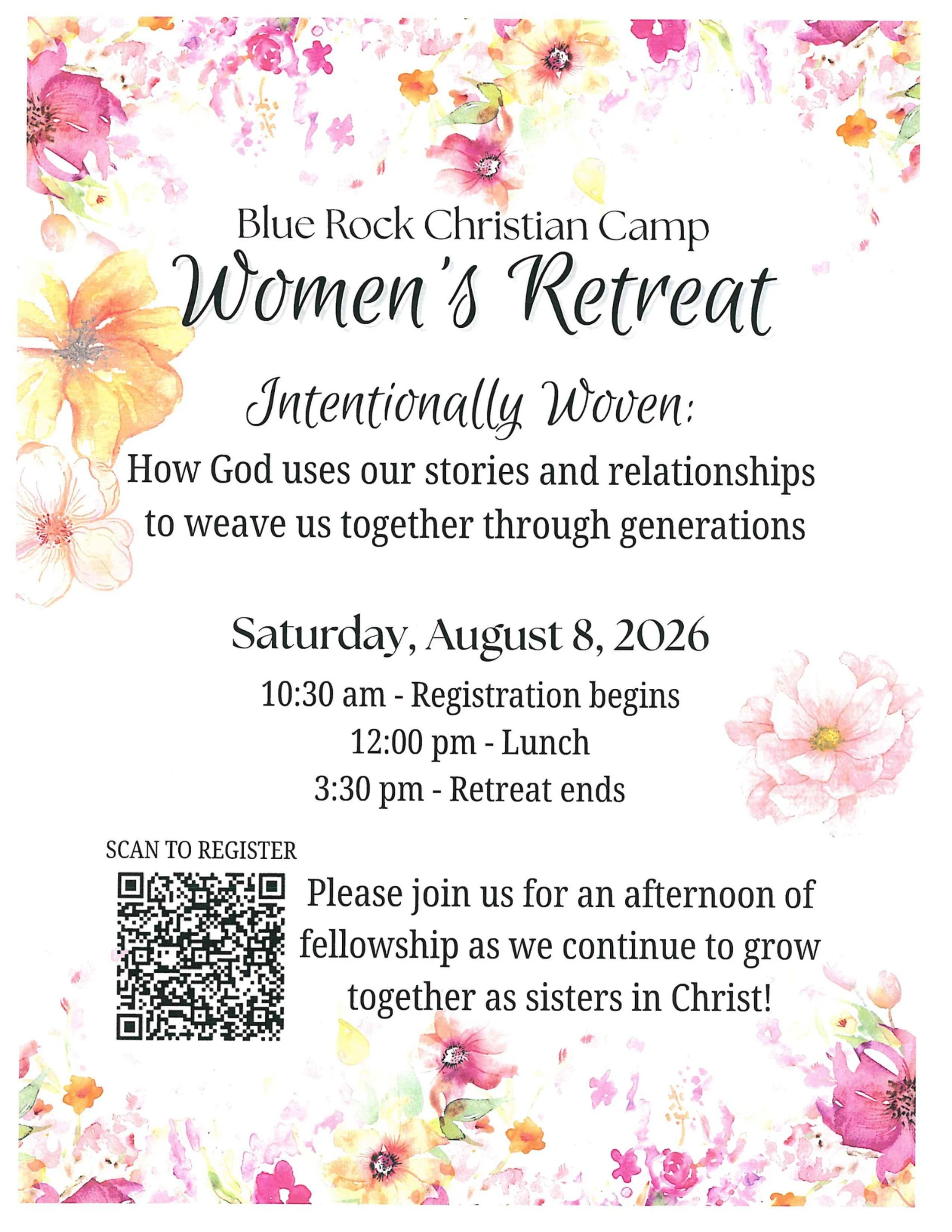 Blue Rock Christian Camp Women's Retreat