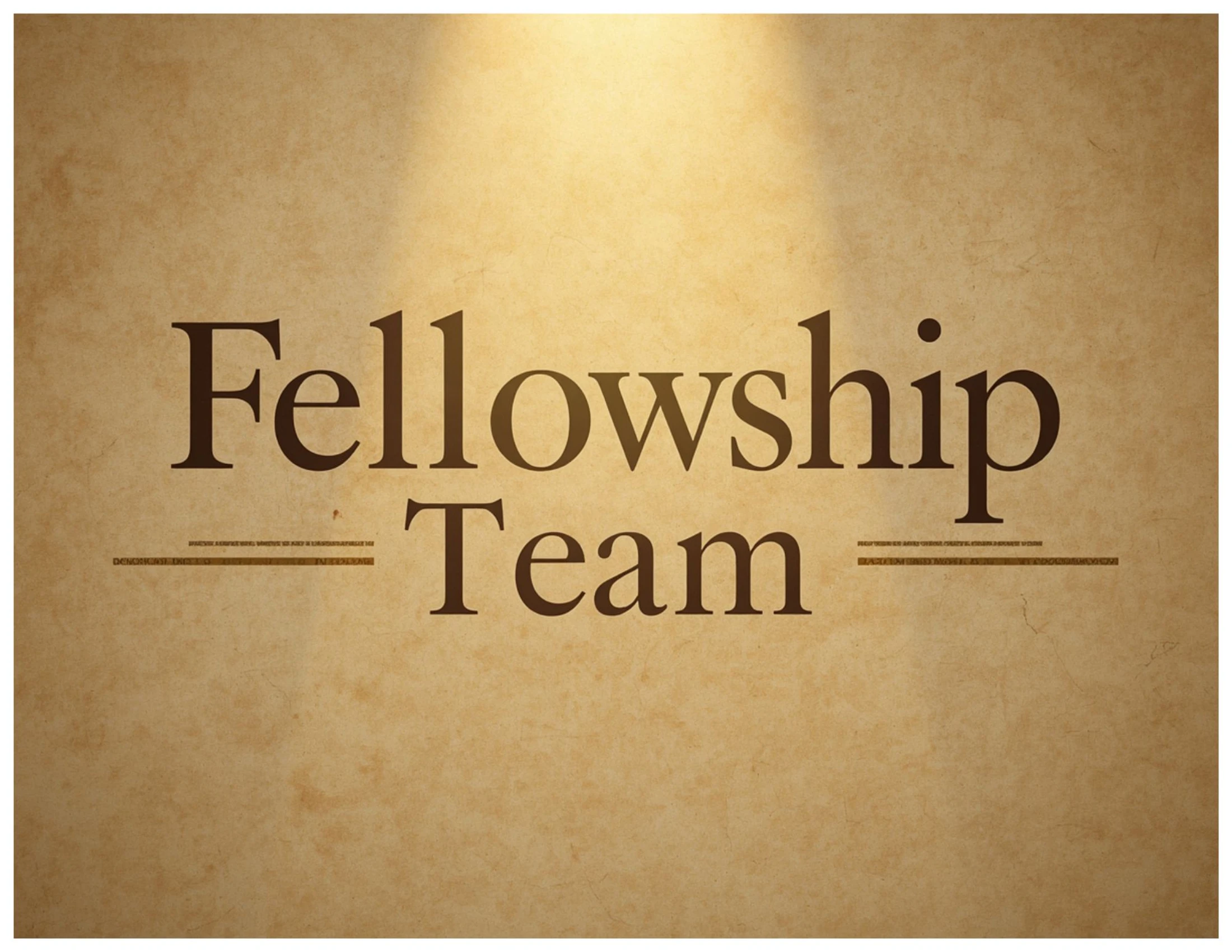 Fellowship Ministry Meeting