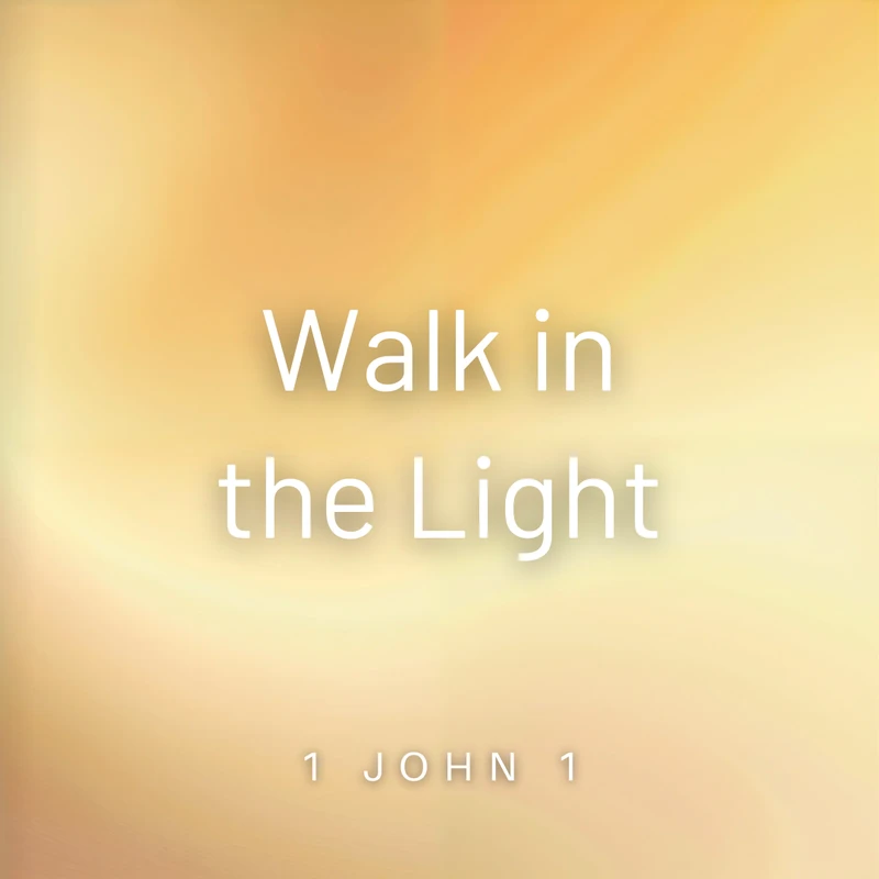 <font color="#ff6600">Walk in the Light</font>
