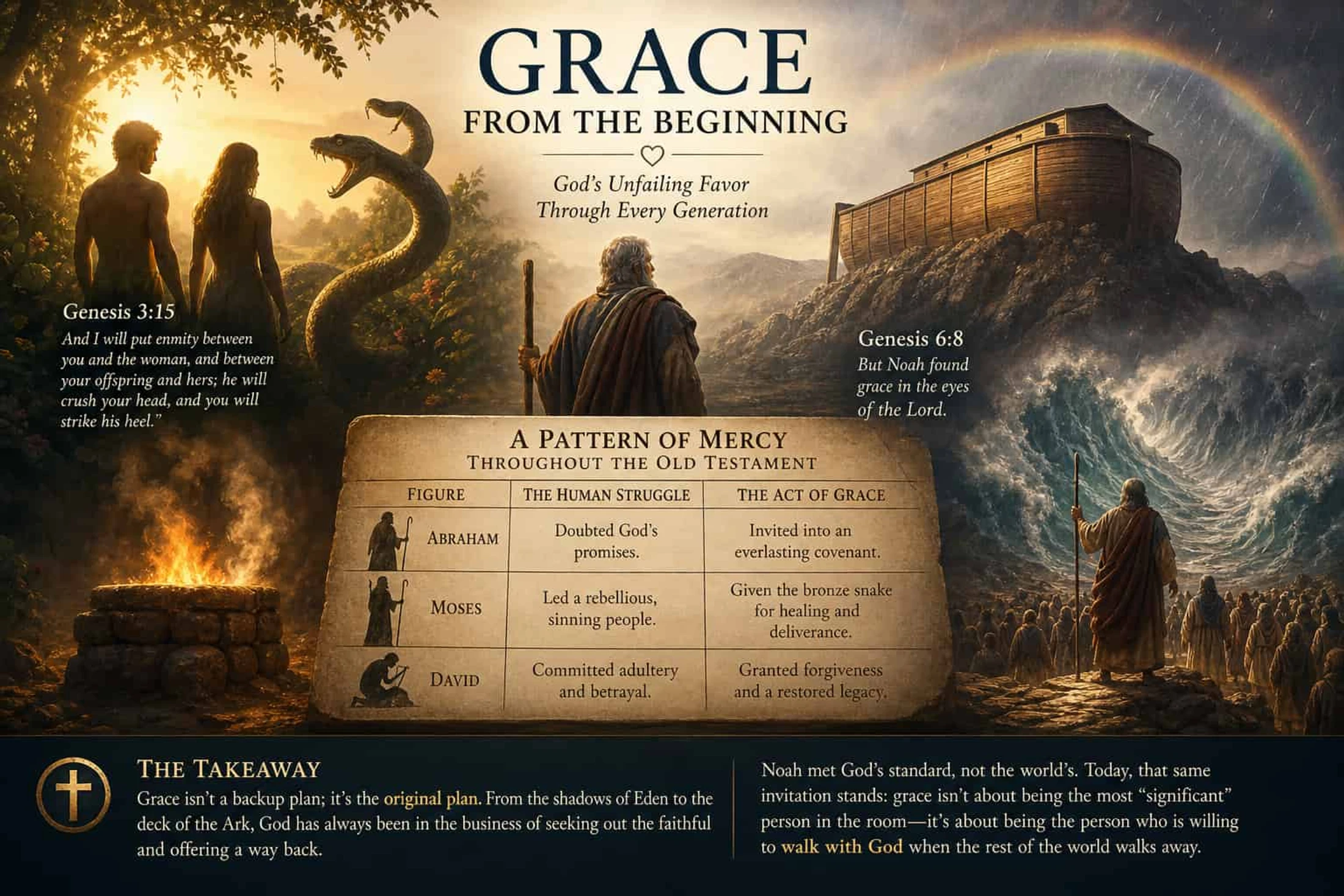 The Blueprint of Grace: From Eden to the Ark